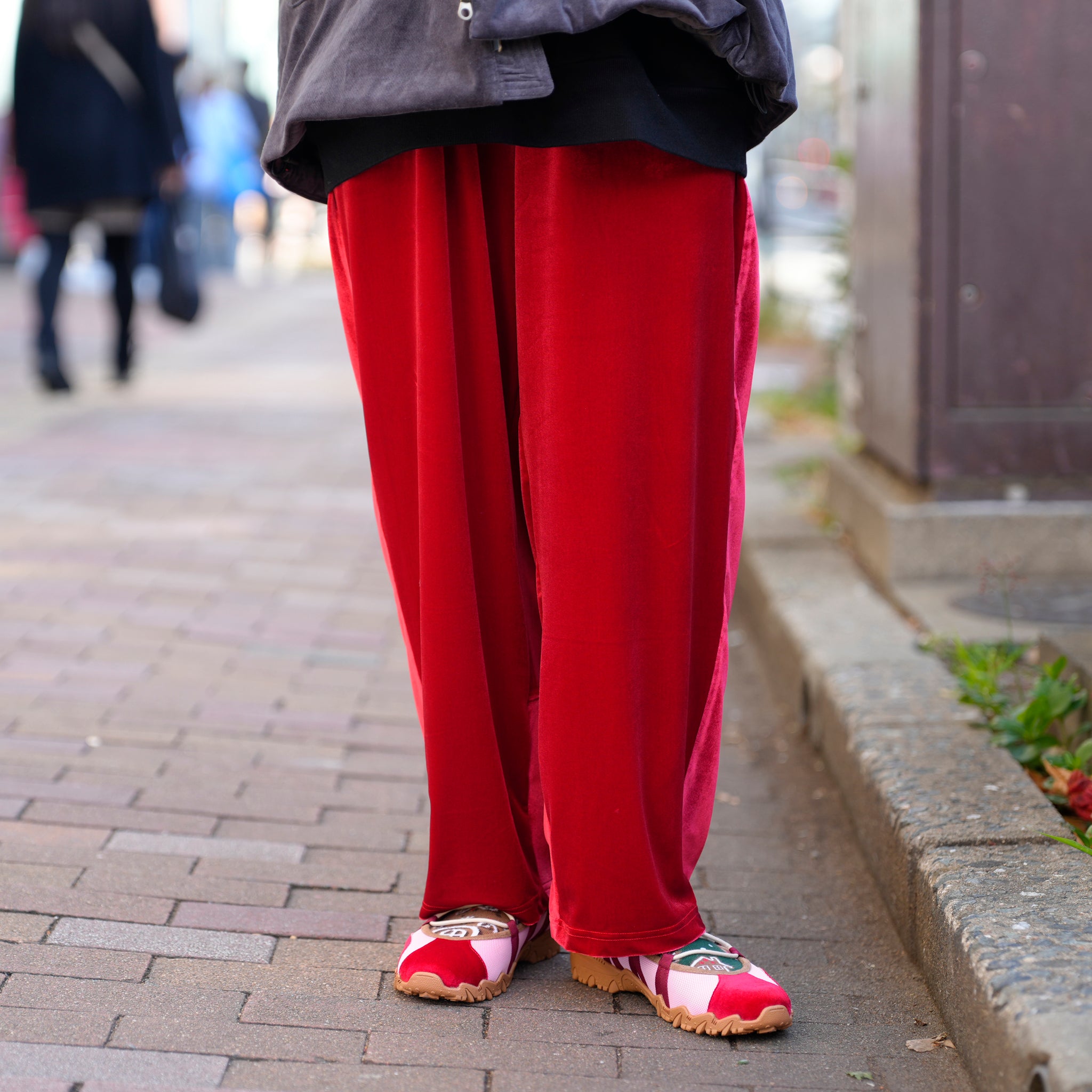 Velor Pants | Color_Red | No_L-PA-004_red【Looper_ルーパー】