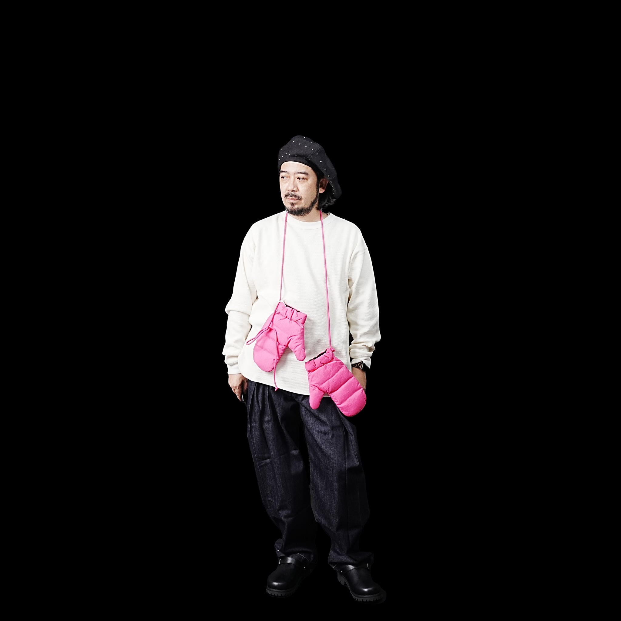 No:FEW23WAC5118d | Name:DOWN MITTENS | Color:Pink【MIFFEW_ミフュー】