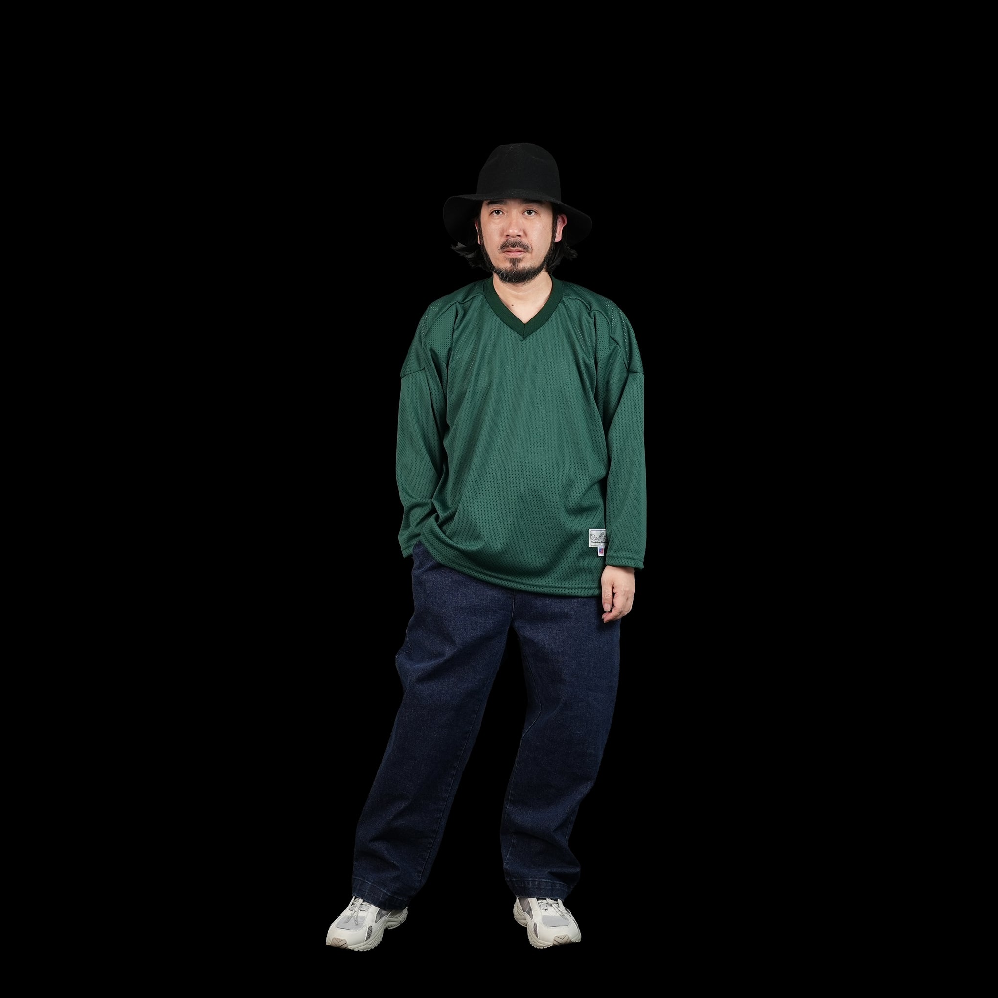 No:PH23FW-003 | Name:P.H. M. MESH TEE | Color:Green/Blue【POWDERHORN MOUNTAINEERING_パウダーホーンマウンテニアリング】