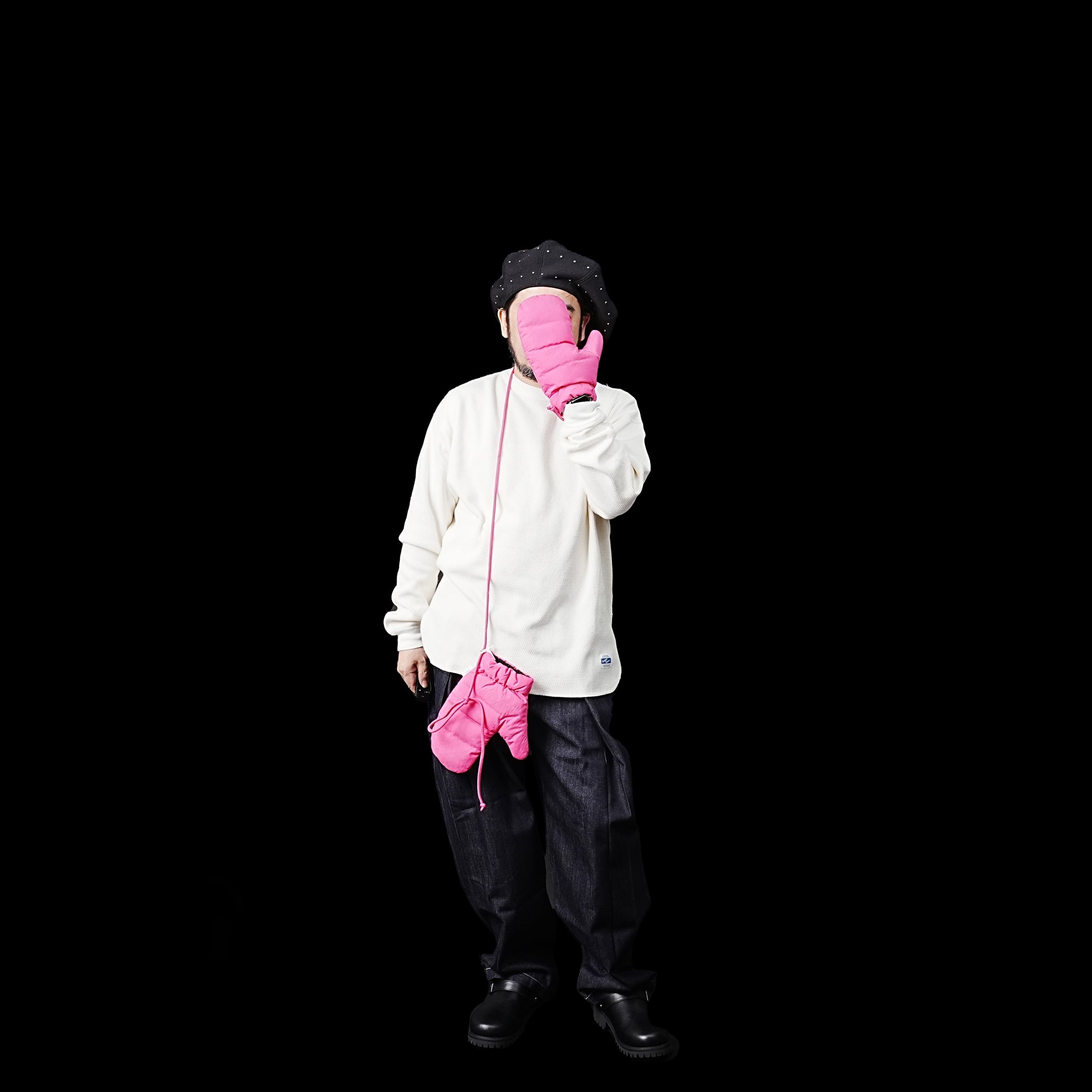 No:FEW23WAC5118d | Name:DOWN MITTENS | Color:Pink【MIFFEW_ミフュー】