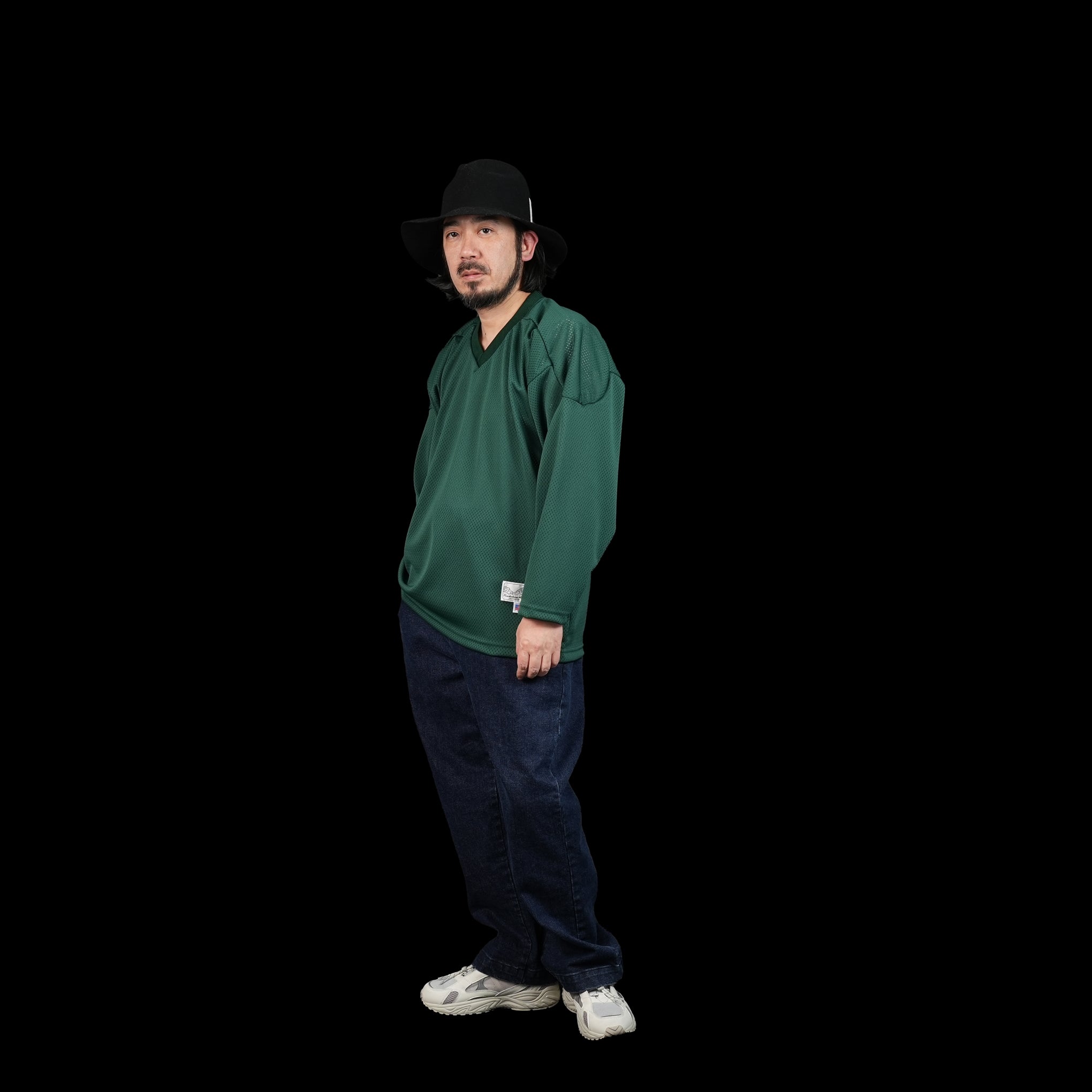 No:PH23FW-003 | Name:P.H. M. MESH TEE | Color:Green/Blue【POWDERHORN MOUNTAINEERING_パウダーホーンマウンテニアリング】