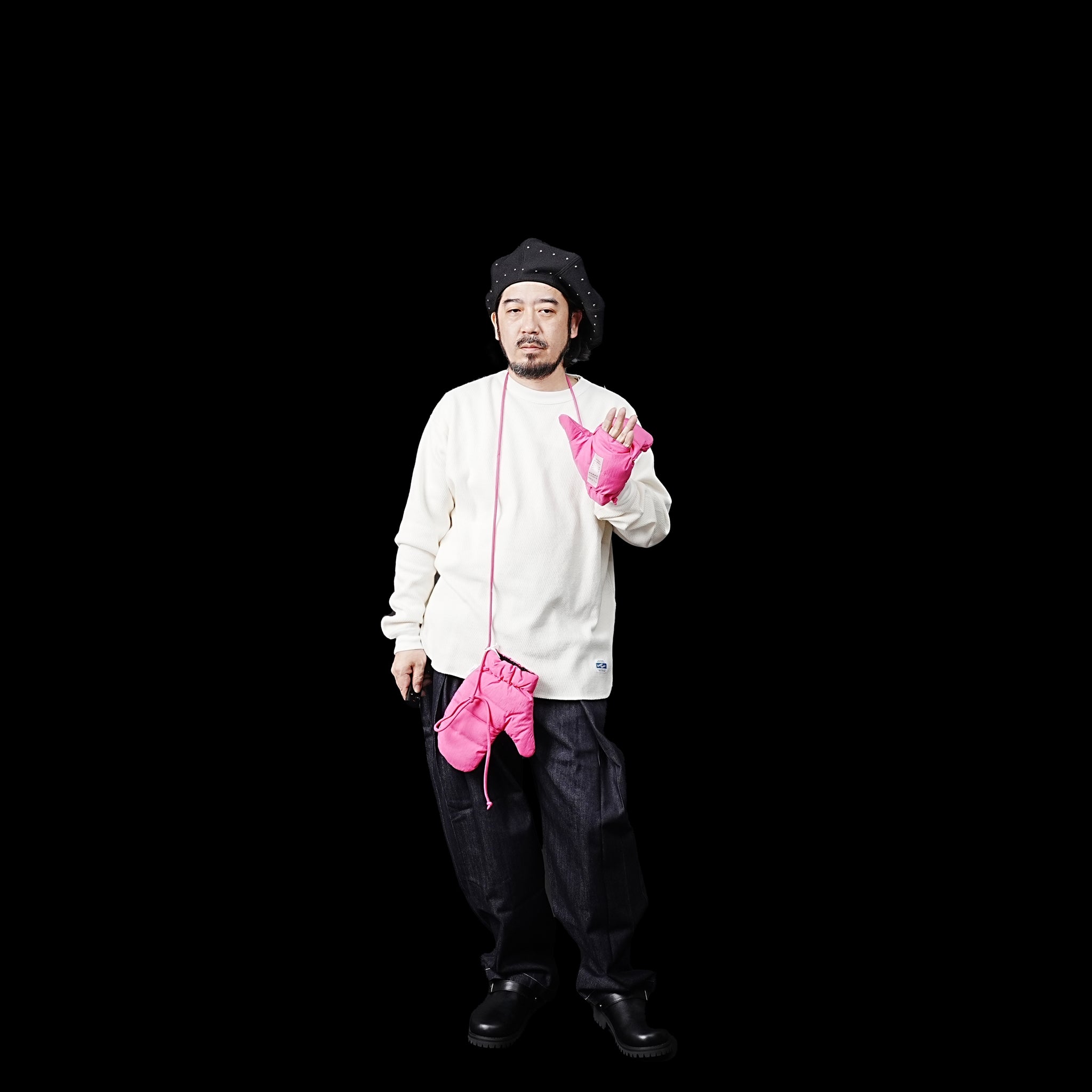No:FEW23WAC5118d | Name:DOWN MITTENS | Color:Pink【MIFFEW_ミフュー】