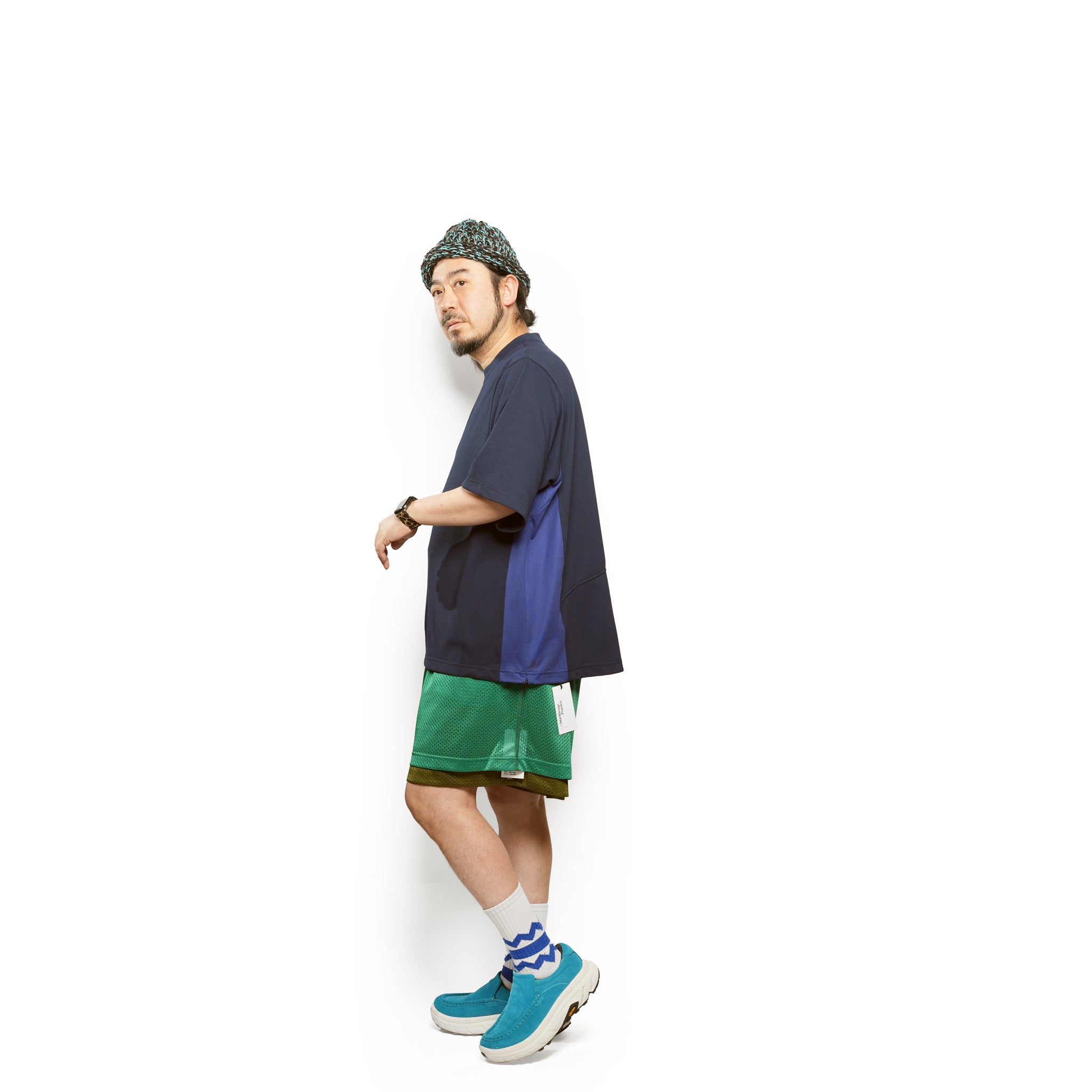 _270 ベンチレーションTEE S/S – Navy × Purple | UNTRACE
