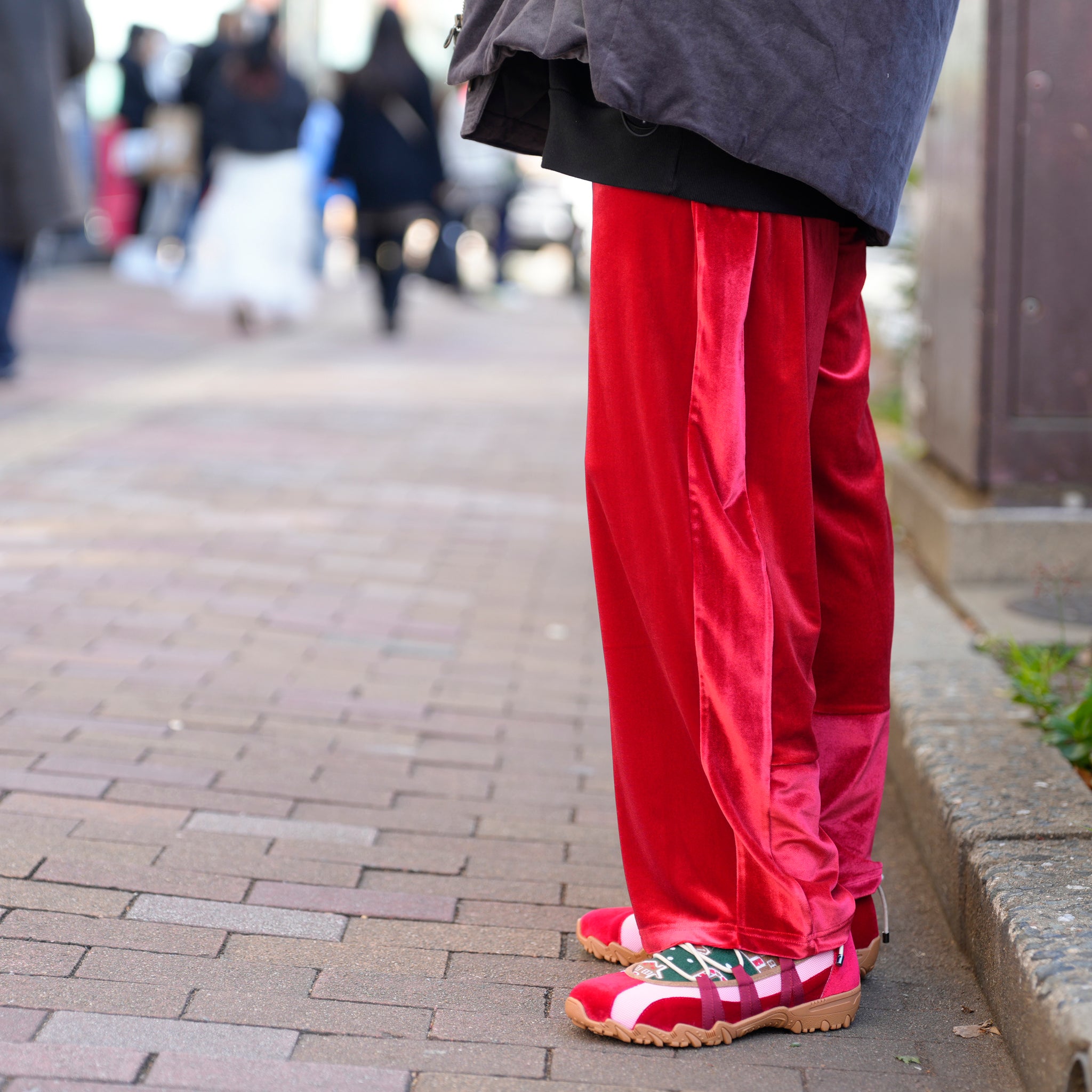Velor Pants | Color_Red | No_L-PA-004_red【Looper_ルーパー】