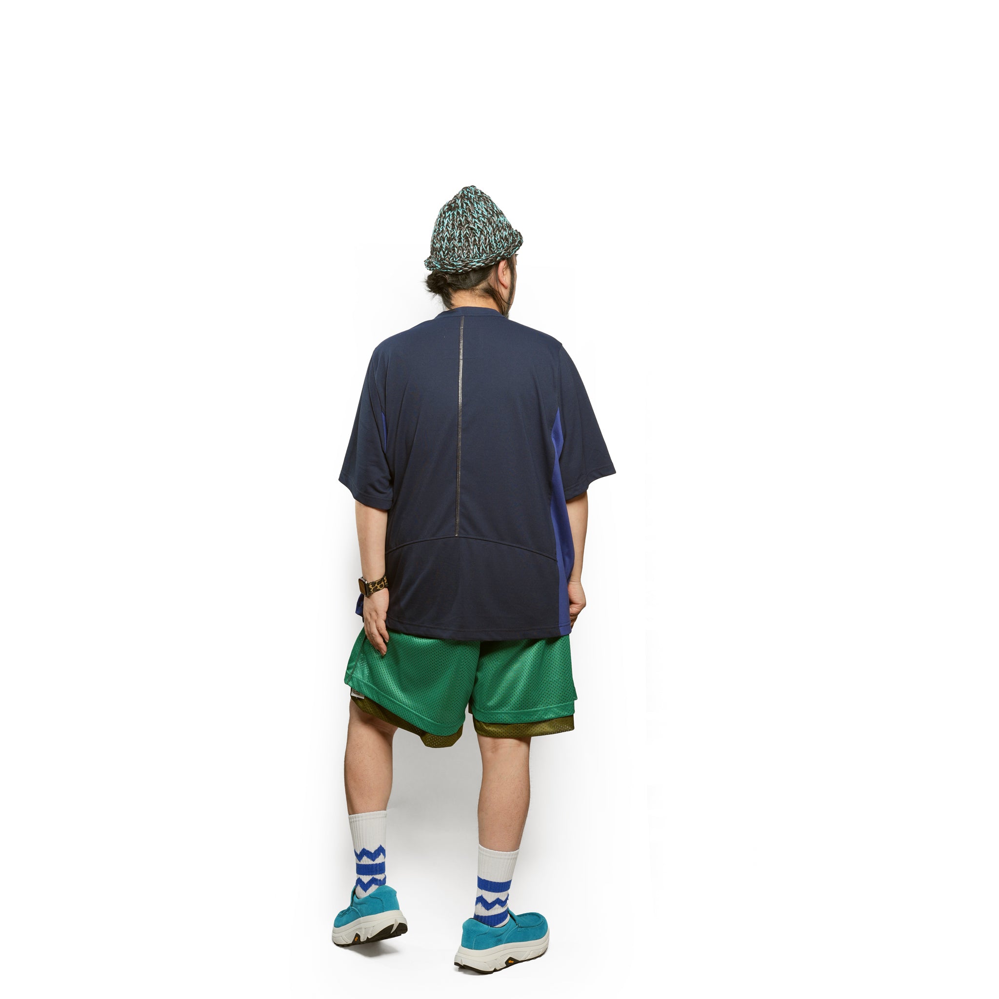 _270 ベンチレーションTEE S/S – Navy × Purple | UNTRACE