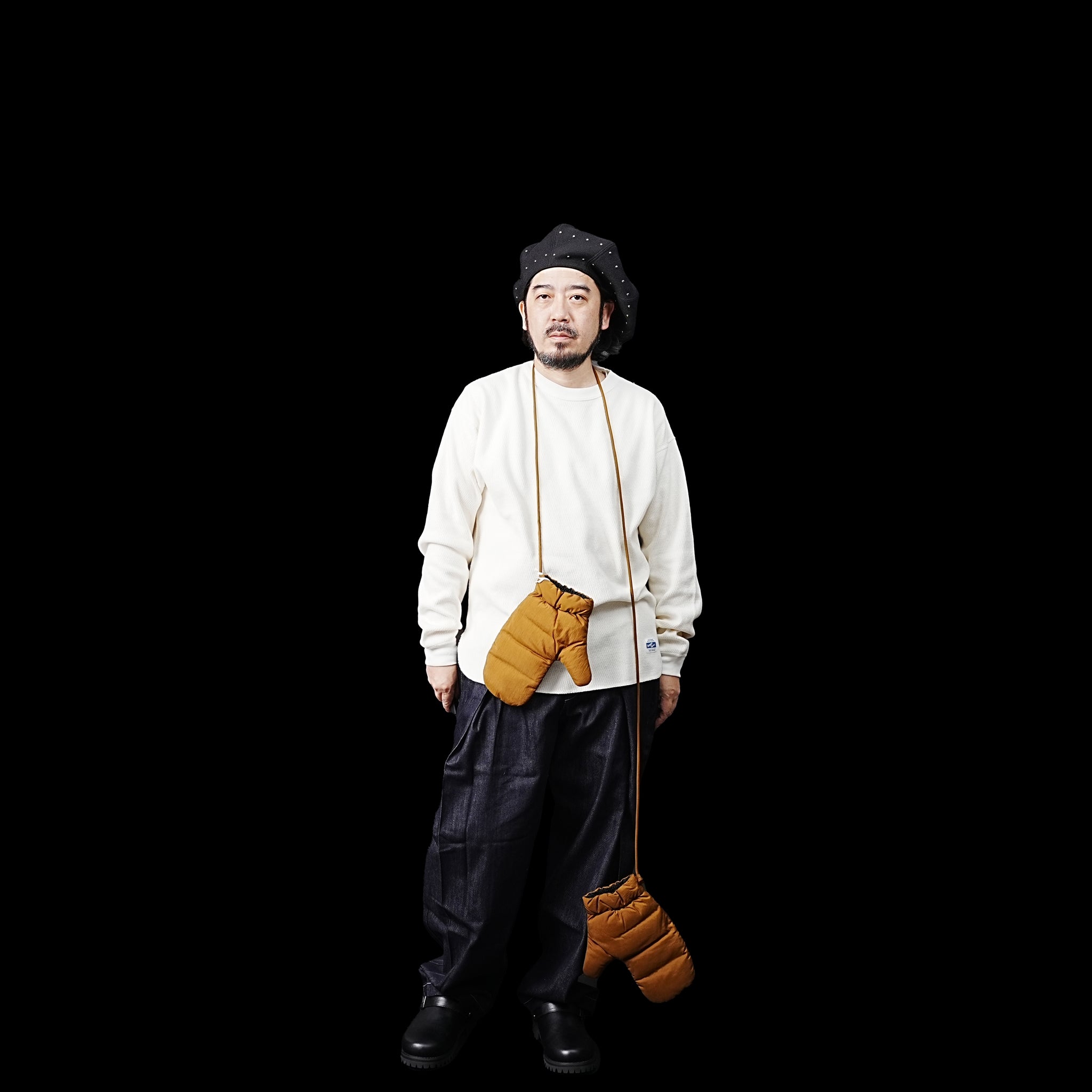 No:FEW23WAC5118b | Name:DOWN MITTENS | Color:Camel【MIFFEW_ミフュー】