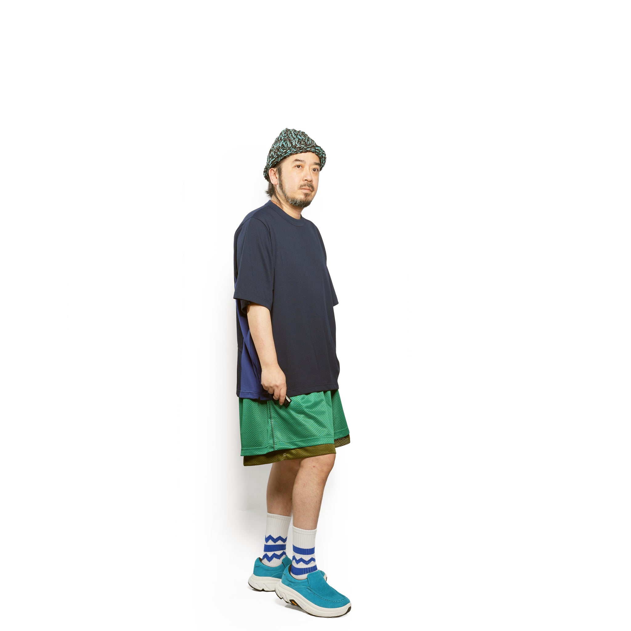 _270 ベンチレーションTEE S/S – Navy × Purple | UNTRACE
