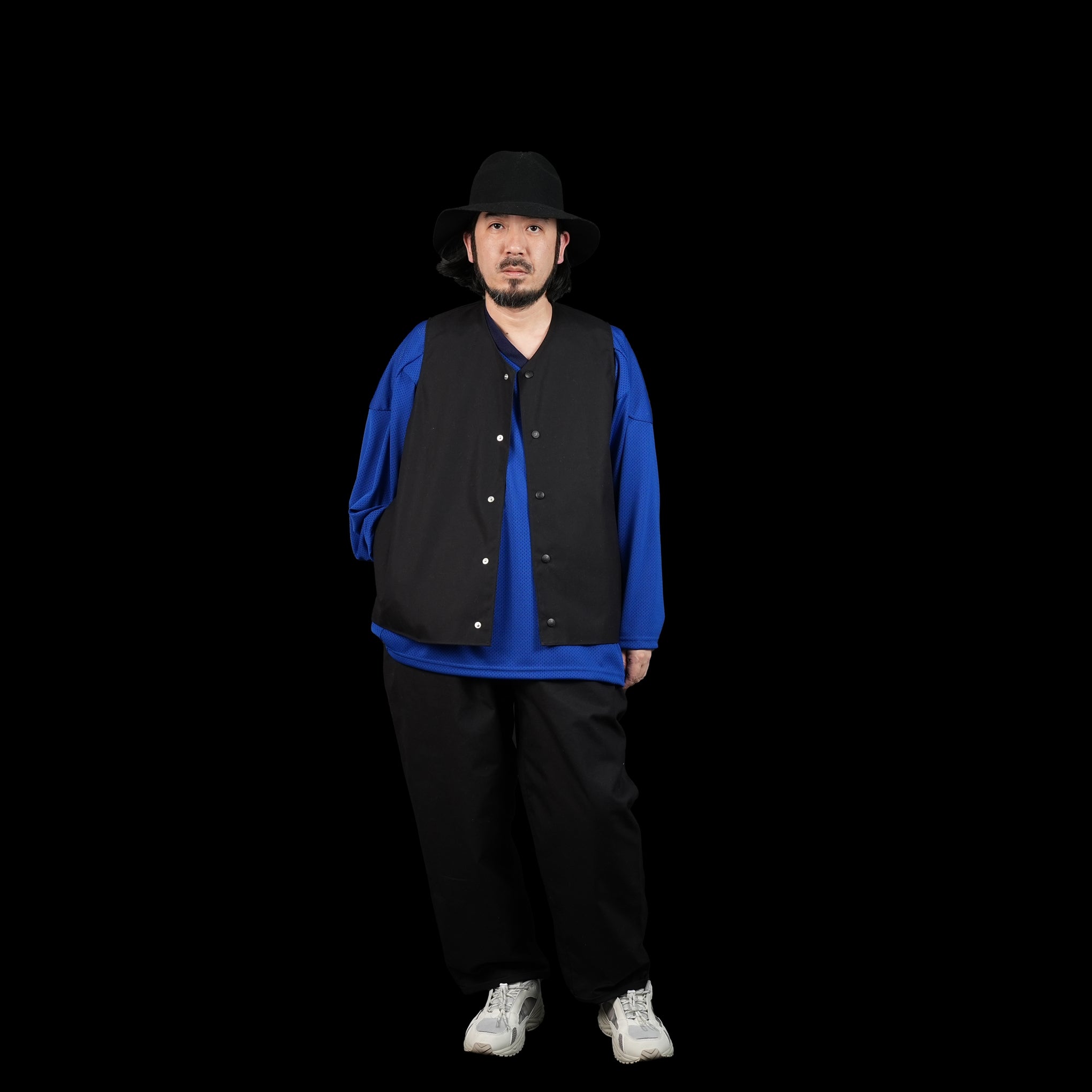 No:PH23FW-009 | Name:P.H. M. BM S.WAX CLOTH VEST | Color:Black【POWDERHORN MOUNTAINEERING_パウダーホーンマウンテニアリング】