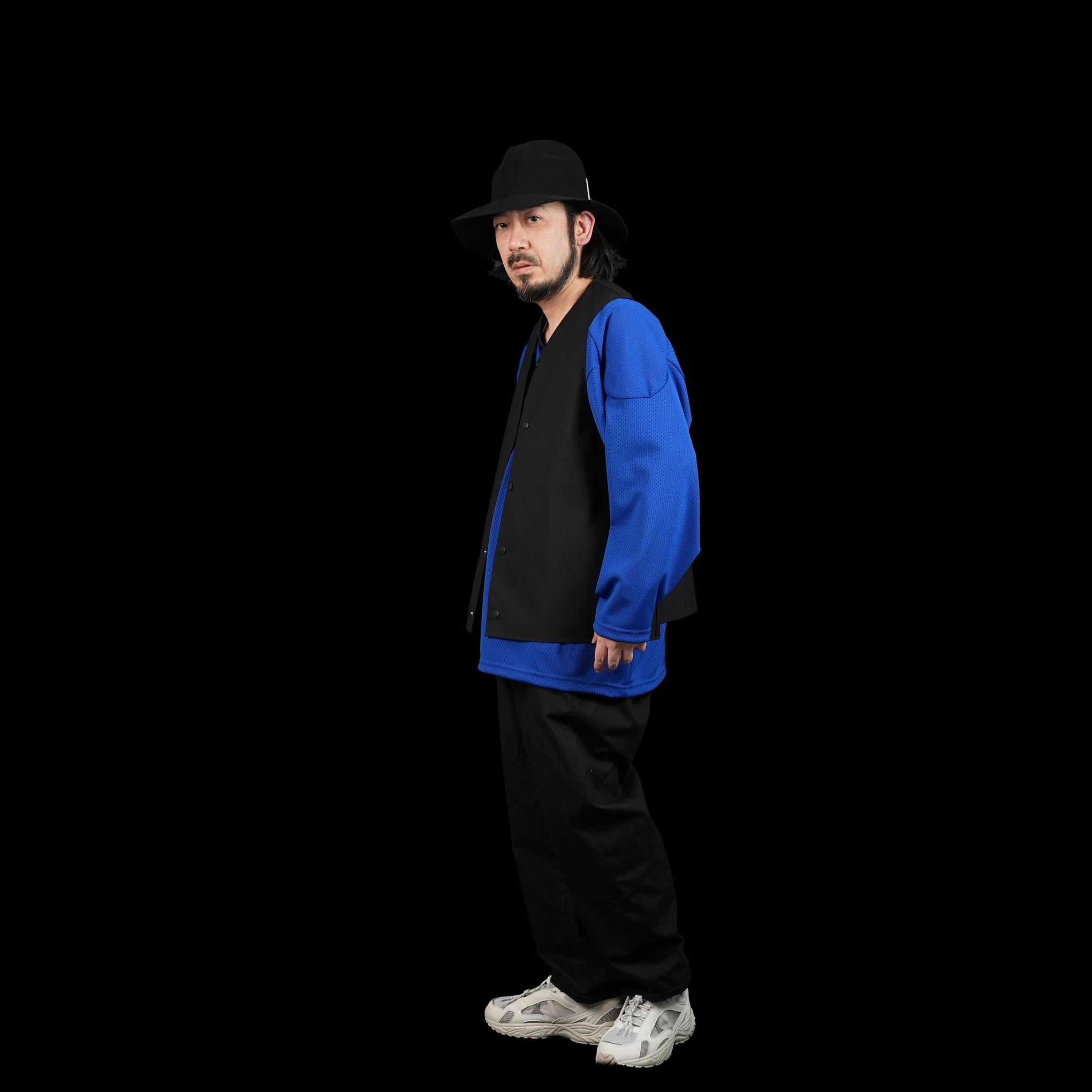 No:PH23FW-009 | Name:P.H. M. BM S.WAX CLOTH VEST | Color:Black【POWDERHORN MOUNTAINEERING_パウダーホーンマウンテニアリング】