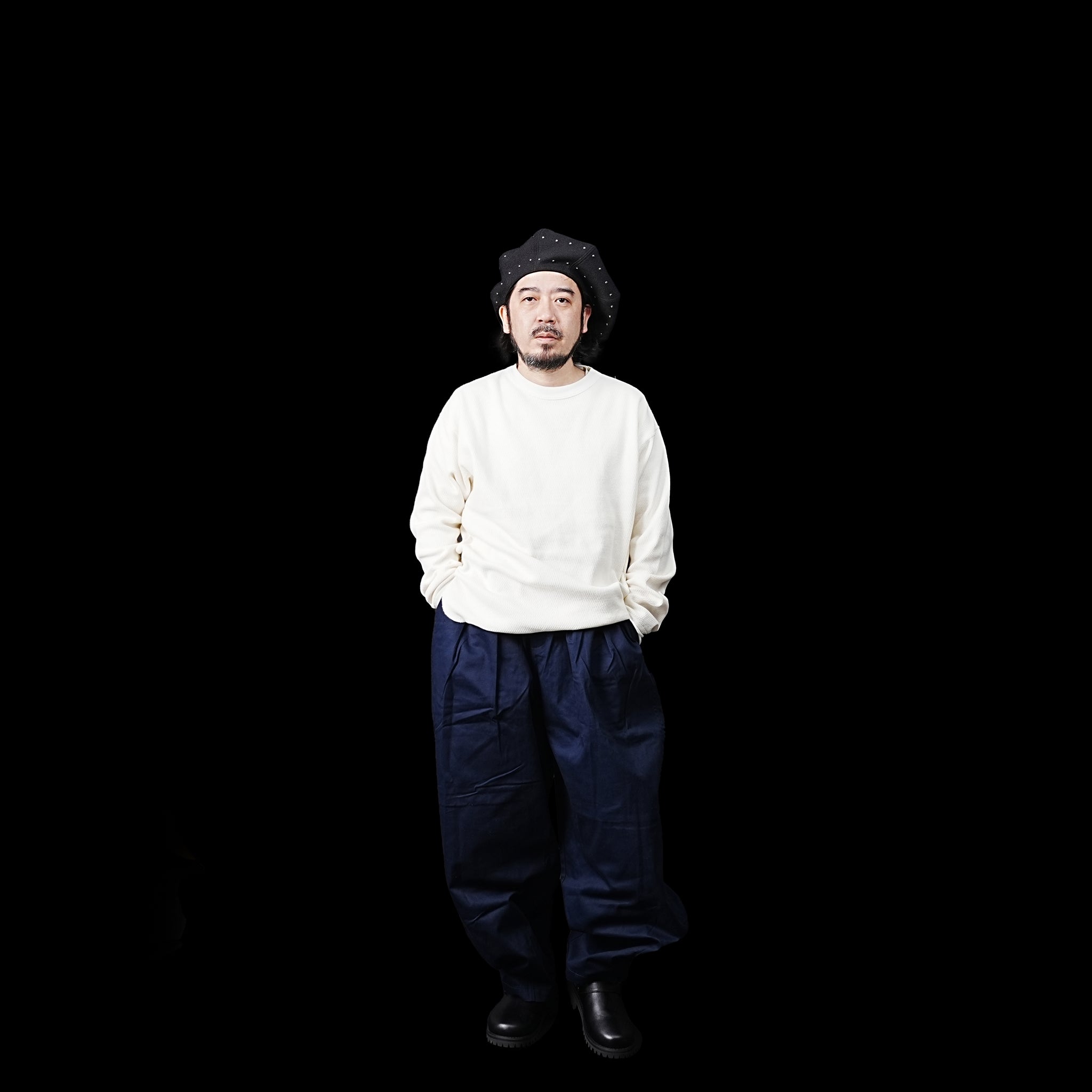 No:#590 | Name:FW23-BIG UNISEX BALLOON PANTS | Color:Navy| Size:Free【WORKWARE】