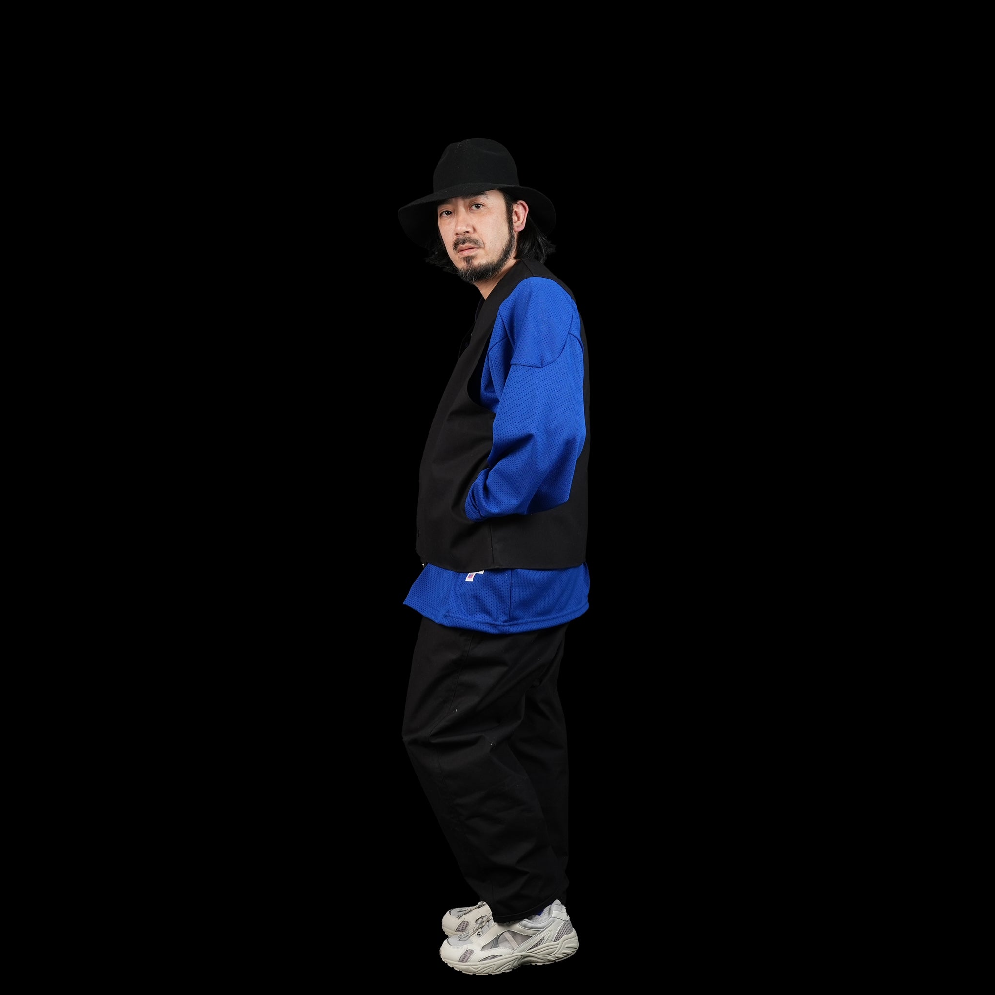 No:PH23FW-009 | Name:P.H. M. BM S.WAX CLOTH VEST | Color:Black【POWDERHORN MOUNTAINEERING_パウダーホーンマウンテニアリング】