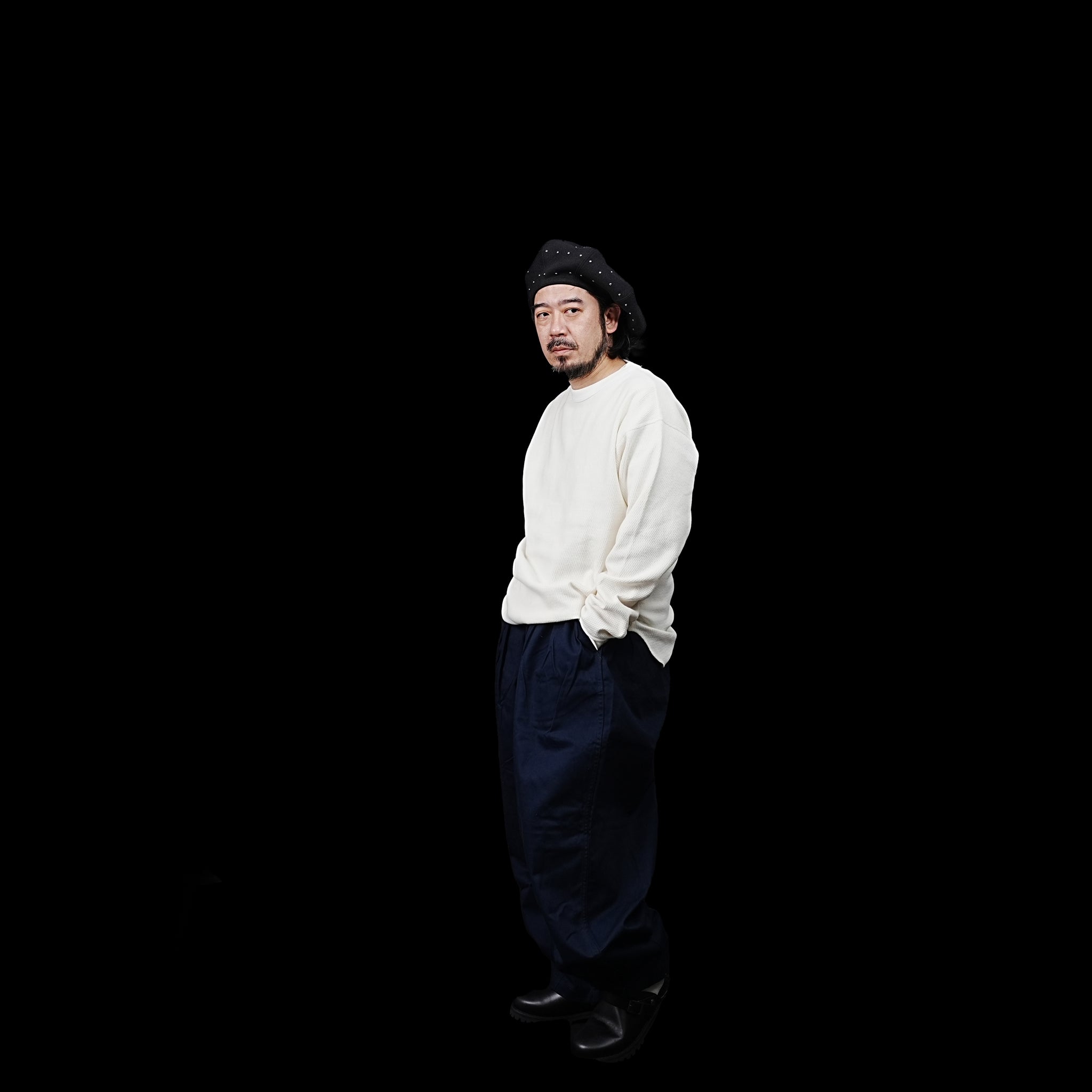 No:#590 | Name:FW23-BIG UNISEX BALLOON PANTS | Color:Navy| Size:Free【WORKWARE】