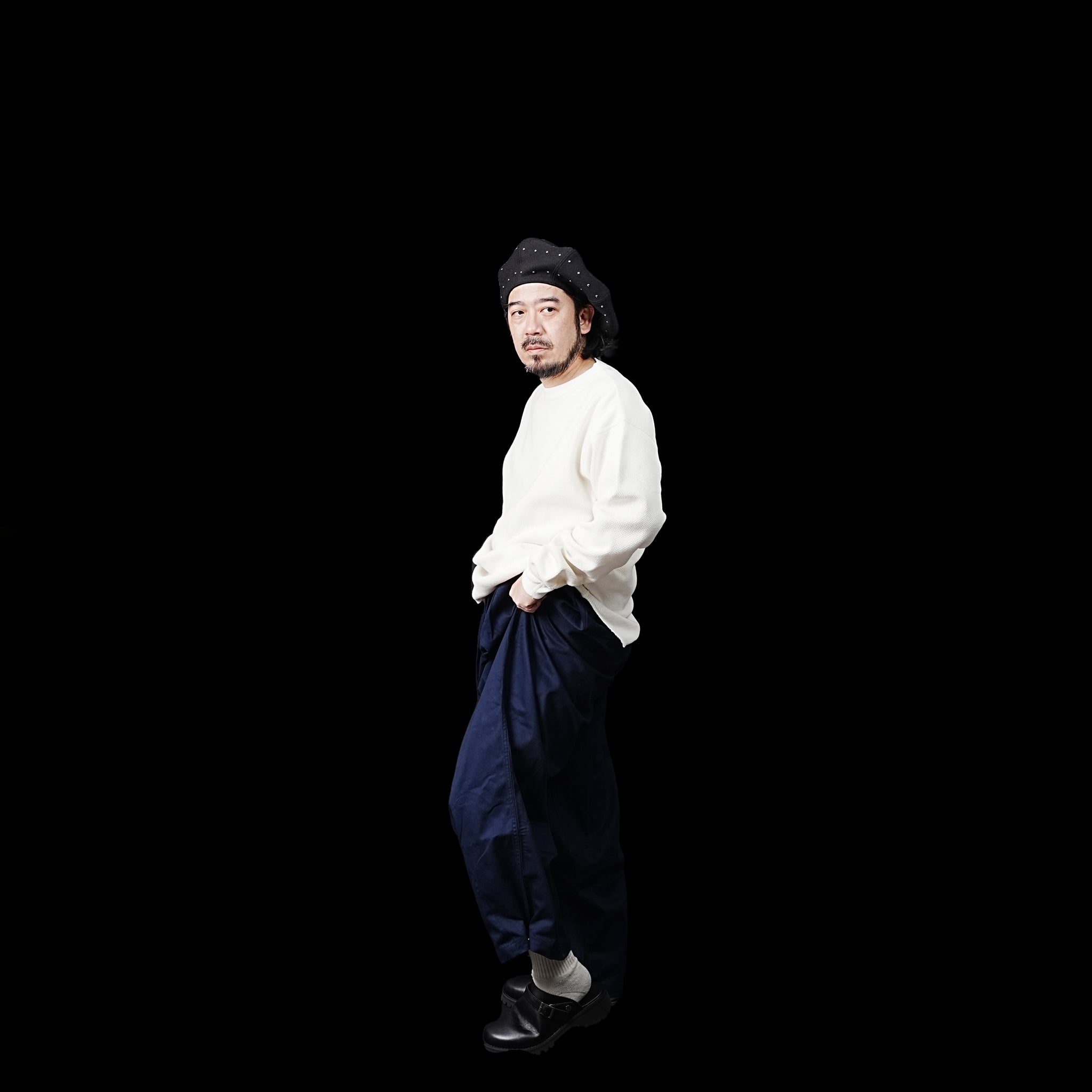 No:#590 | Name:FW23-BIG UNISEX BALLOON PANTS | Color:Navy| Size:Free【WORKWARE】