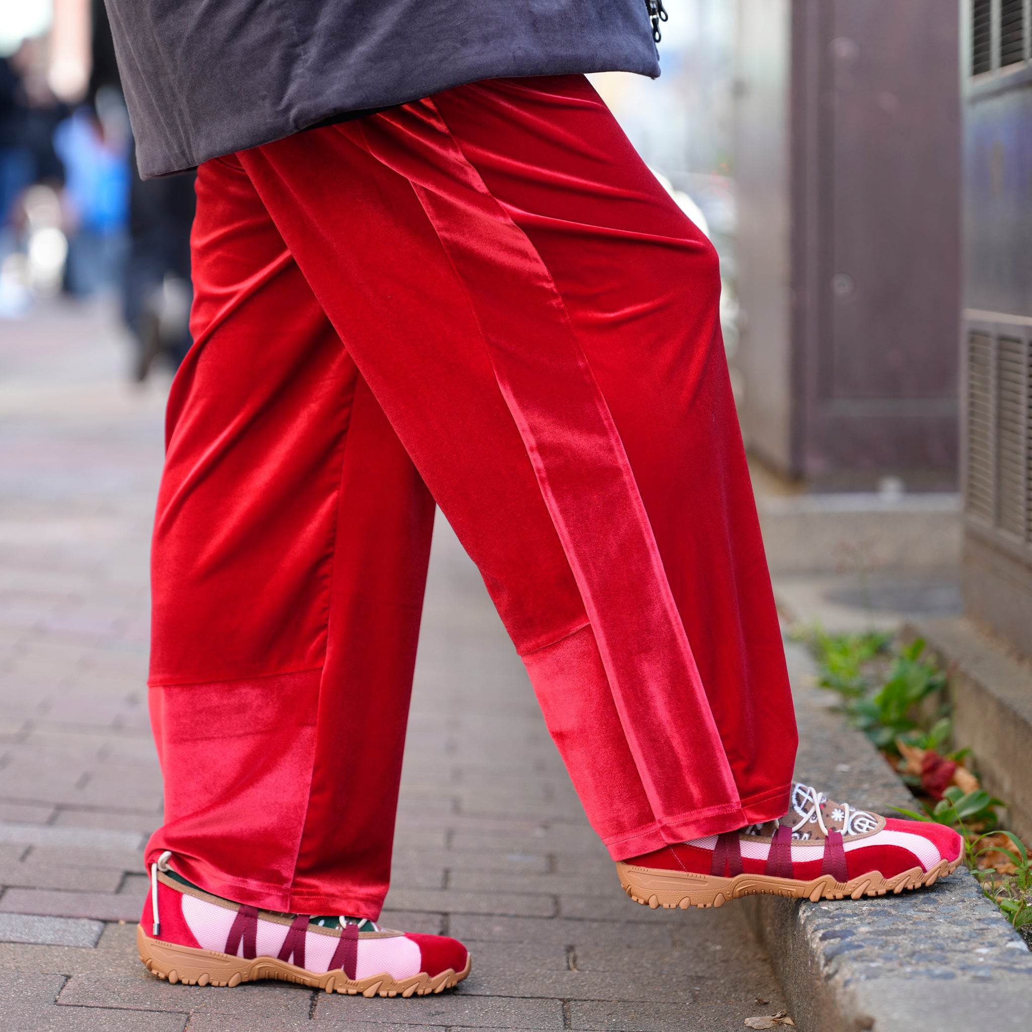 Velor Pants | Color_Red | No_L-PA-004_red【Looper_ルーパー】