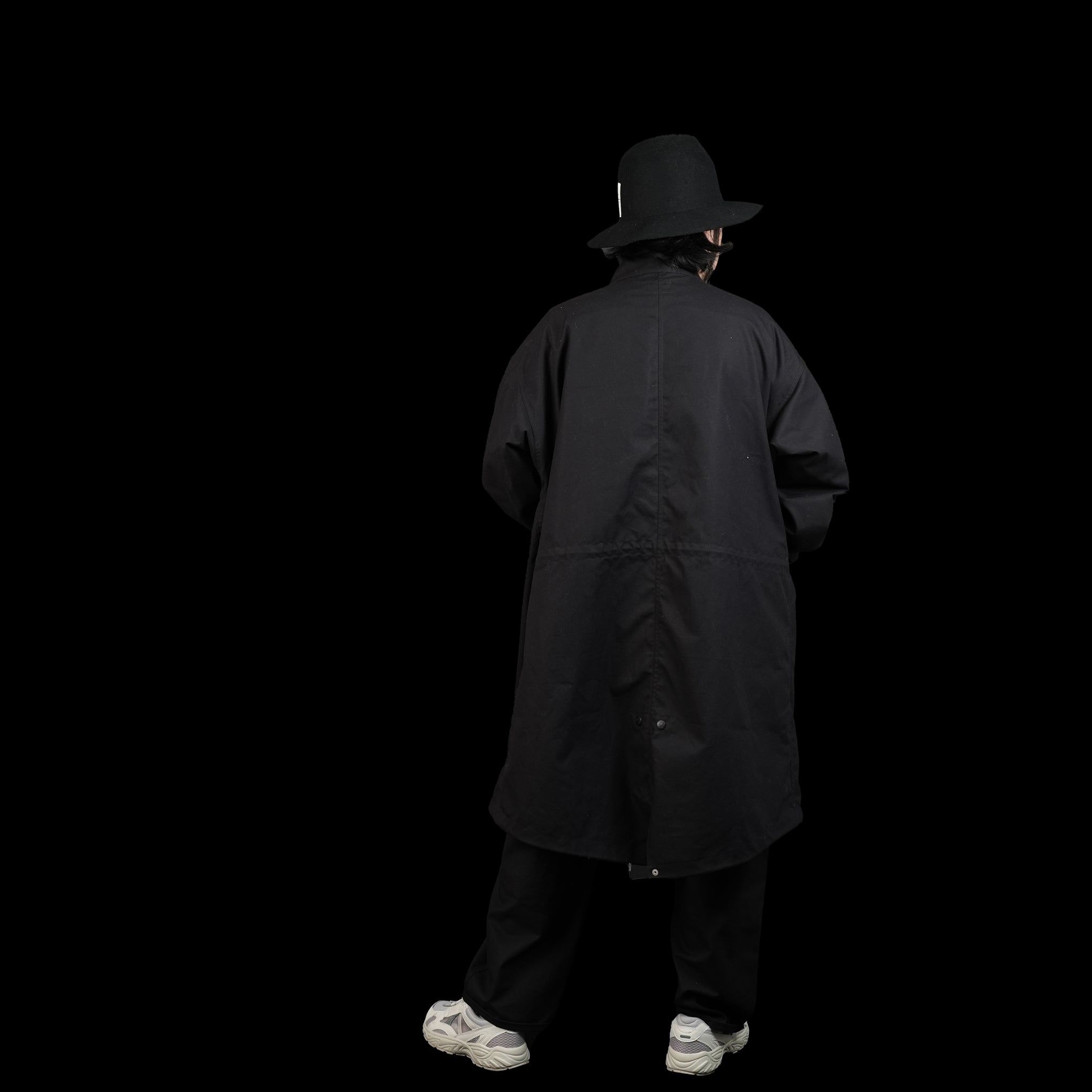 PH23FW-008 | P.H. M. BM S.WAX CLOTH MODS COAT | Color:Black【POWDERHORN MOUNTAINEERING_パウダーホーンマウンテニアリング】