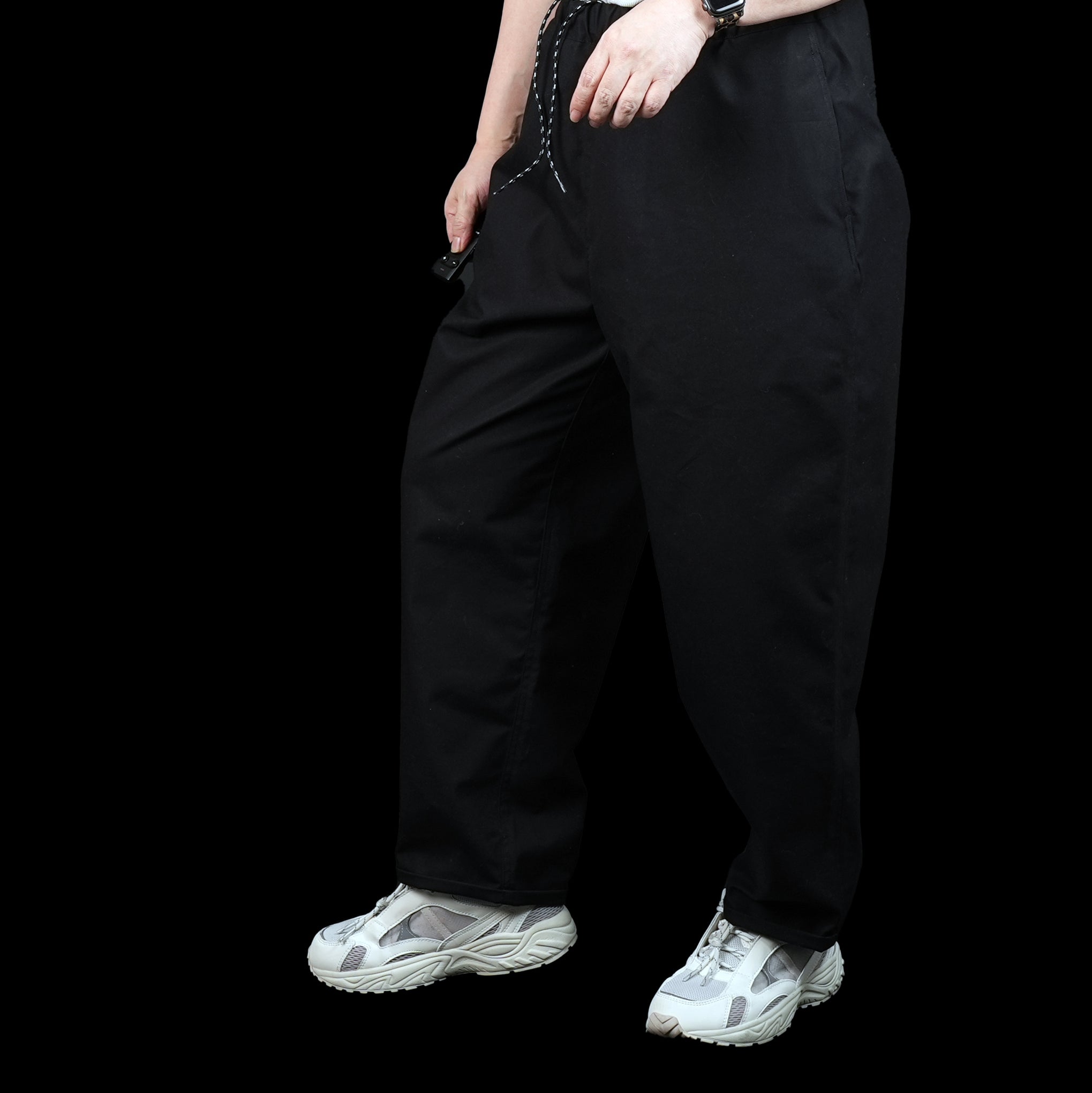 PH23FW-010 | P.H. M. BM S.WAX CLOTH EASY PANTS | Color:Black【POWDERHORN MOUNTAINEERING_パウダーホーンマウンテニアリング】