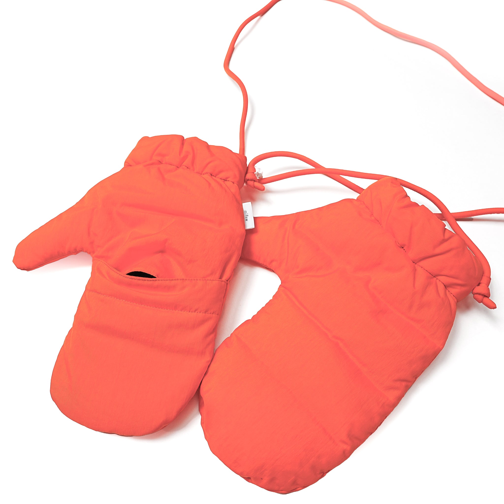 No:FEW23WAC5118c | Name:DOWN MITTENS | Color:Orange【MIFFEW_ミフュー】
