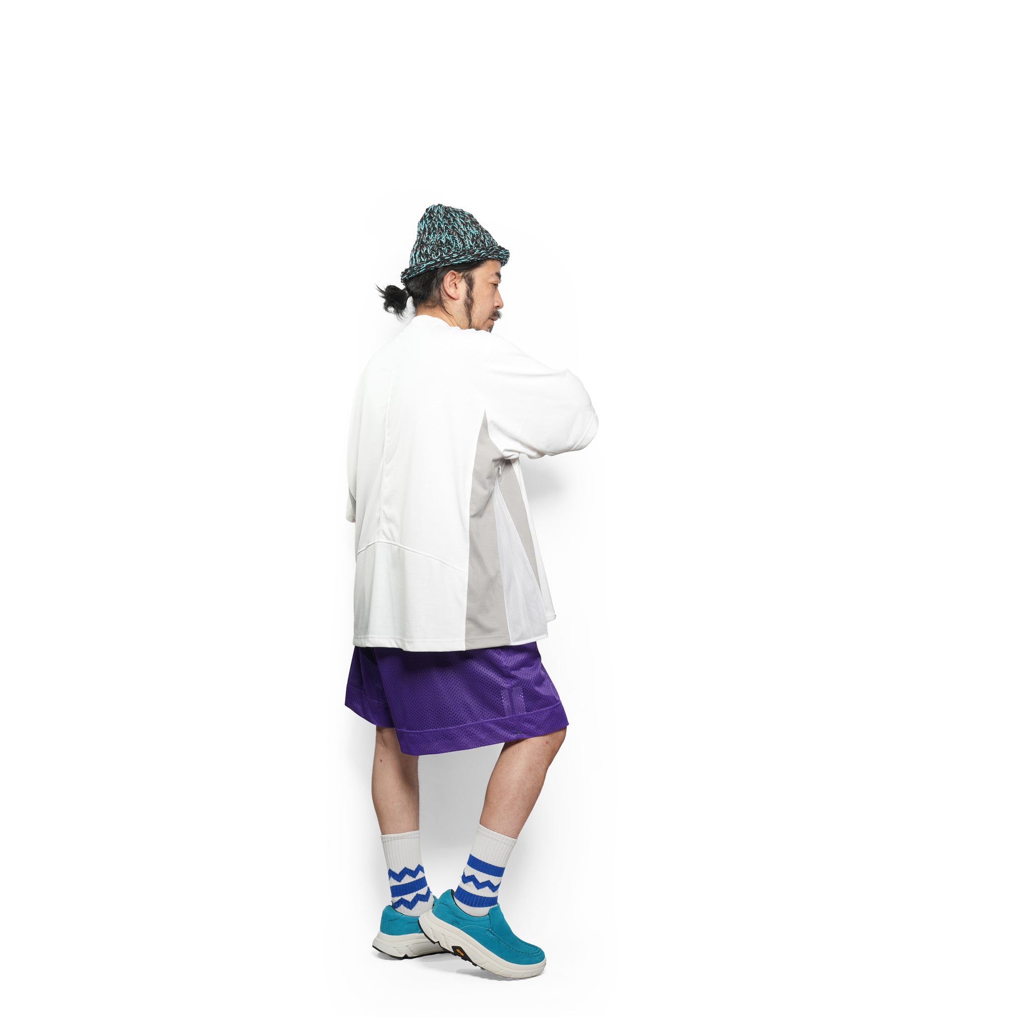 _270 ベンチレーションTEE S/S – White × Gray | UNTRACE