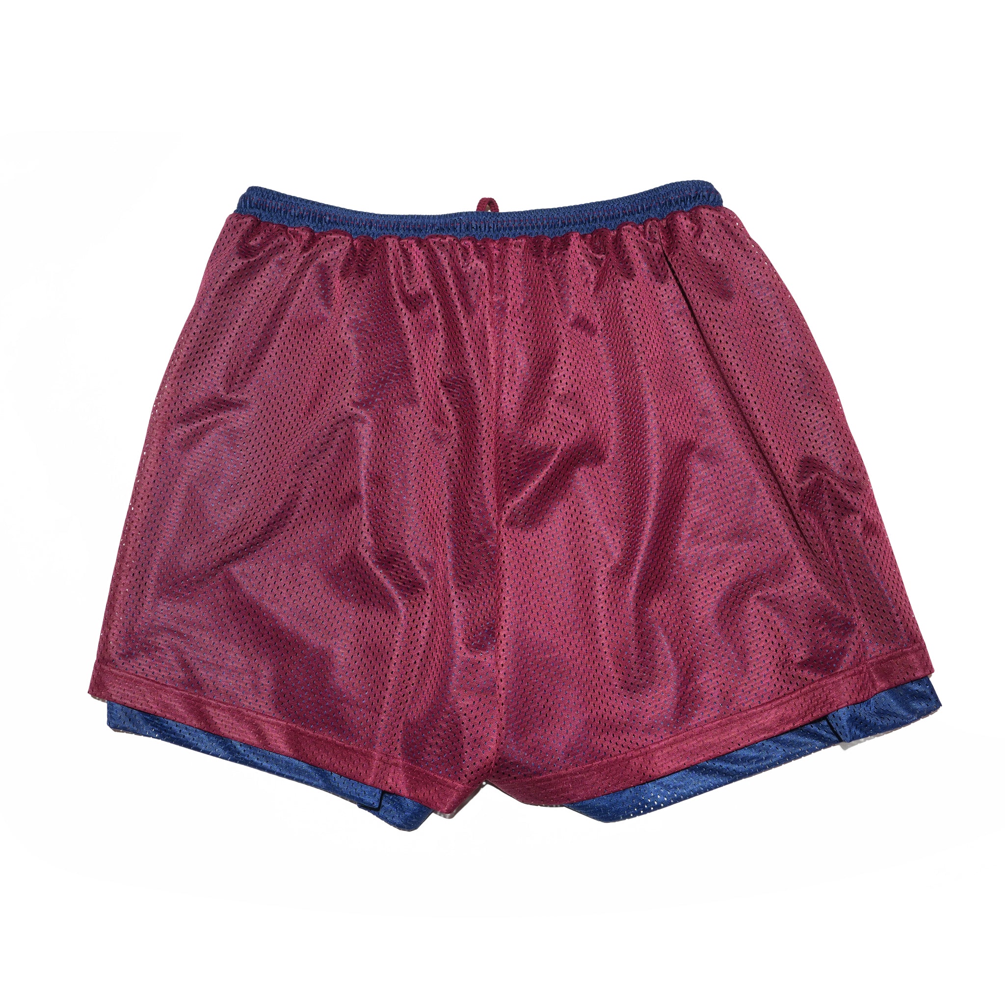 _230 リバーシブルメッシュショーツ – Bordeaux × Dark Navy | UNTRACE