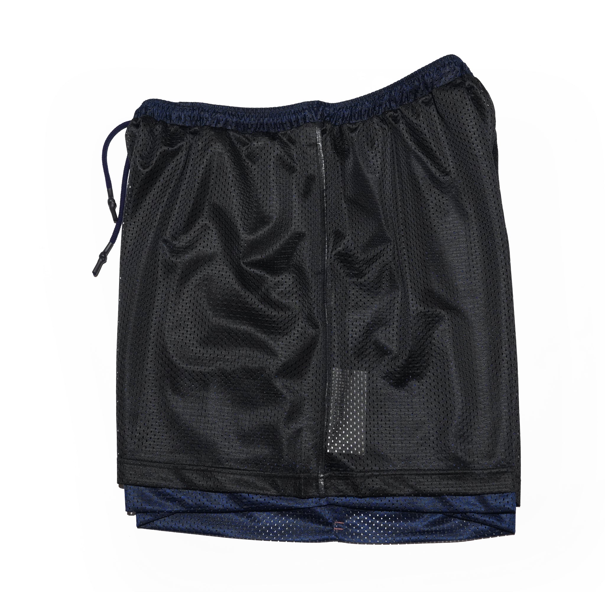 _230 リバーシブルメッシュショーツ – Black × Dark Navy | UNTRACE