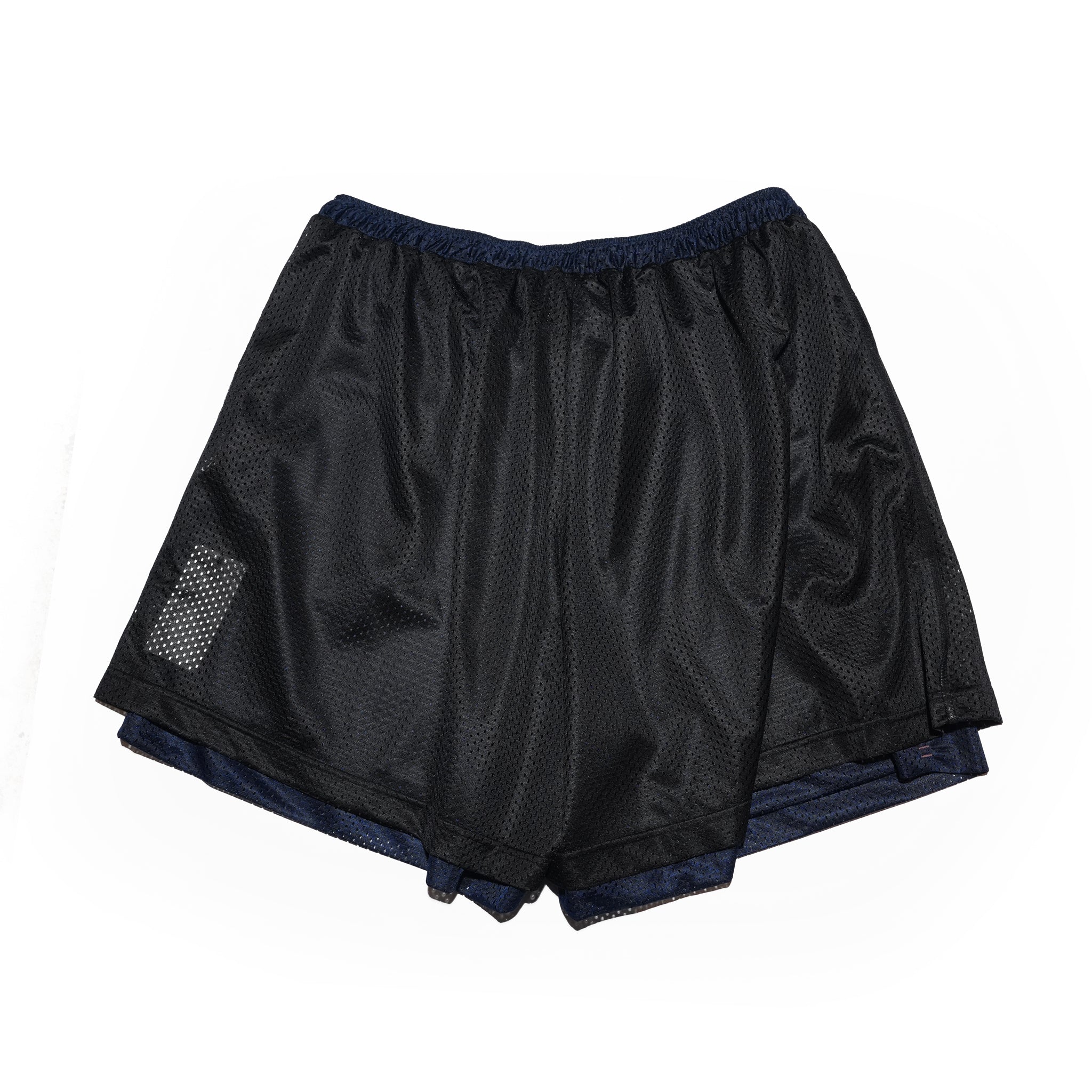 _230 リバーシブルメッシュショーツ – Black × Dark Navy | UNTRACE