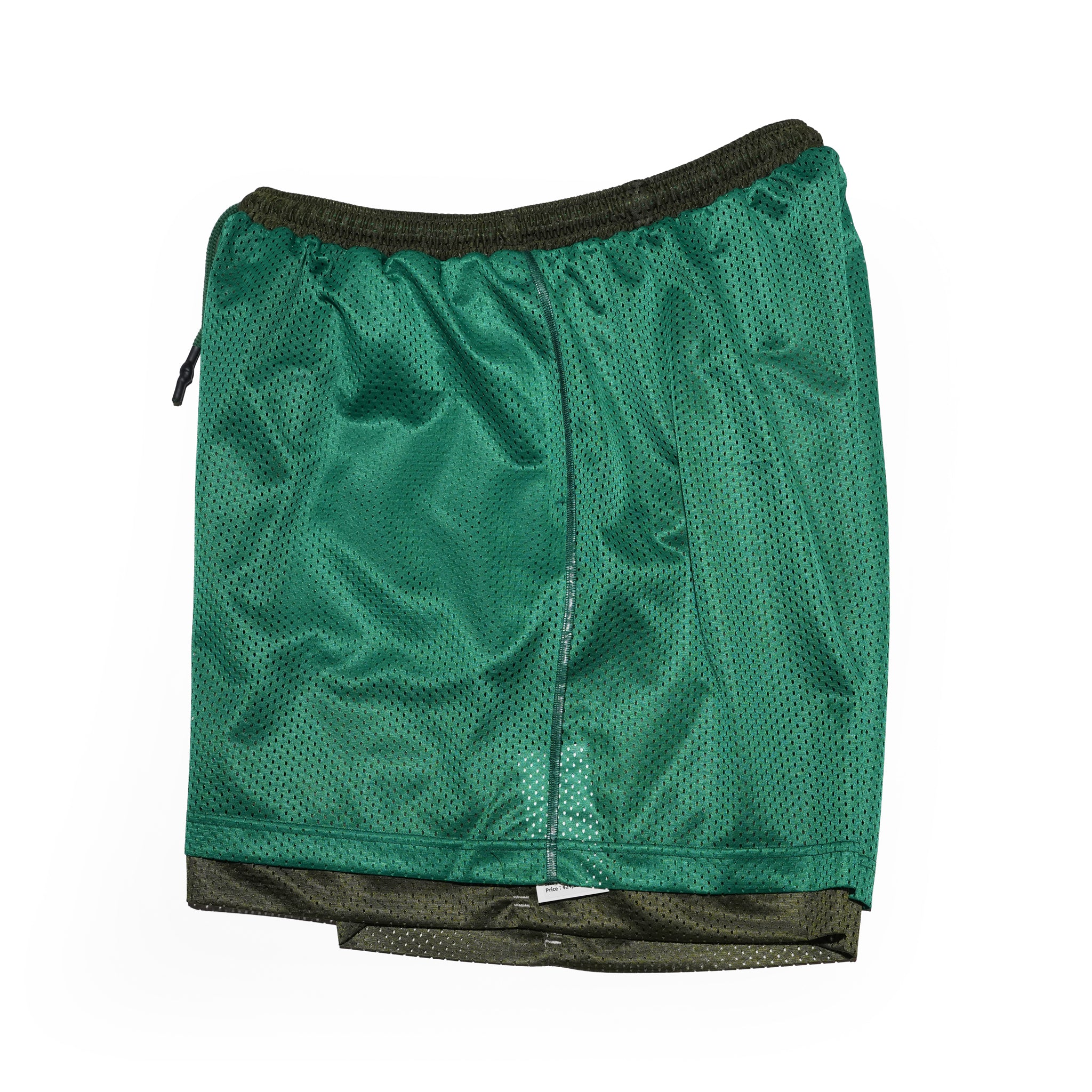 _230 リバーシブルメッシュショーツ – Green × Olive | UNTRACE