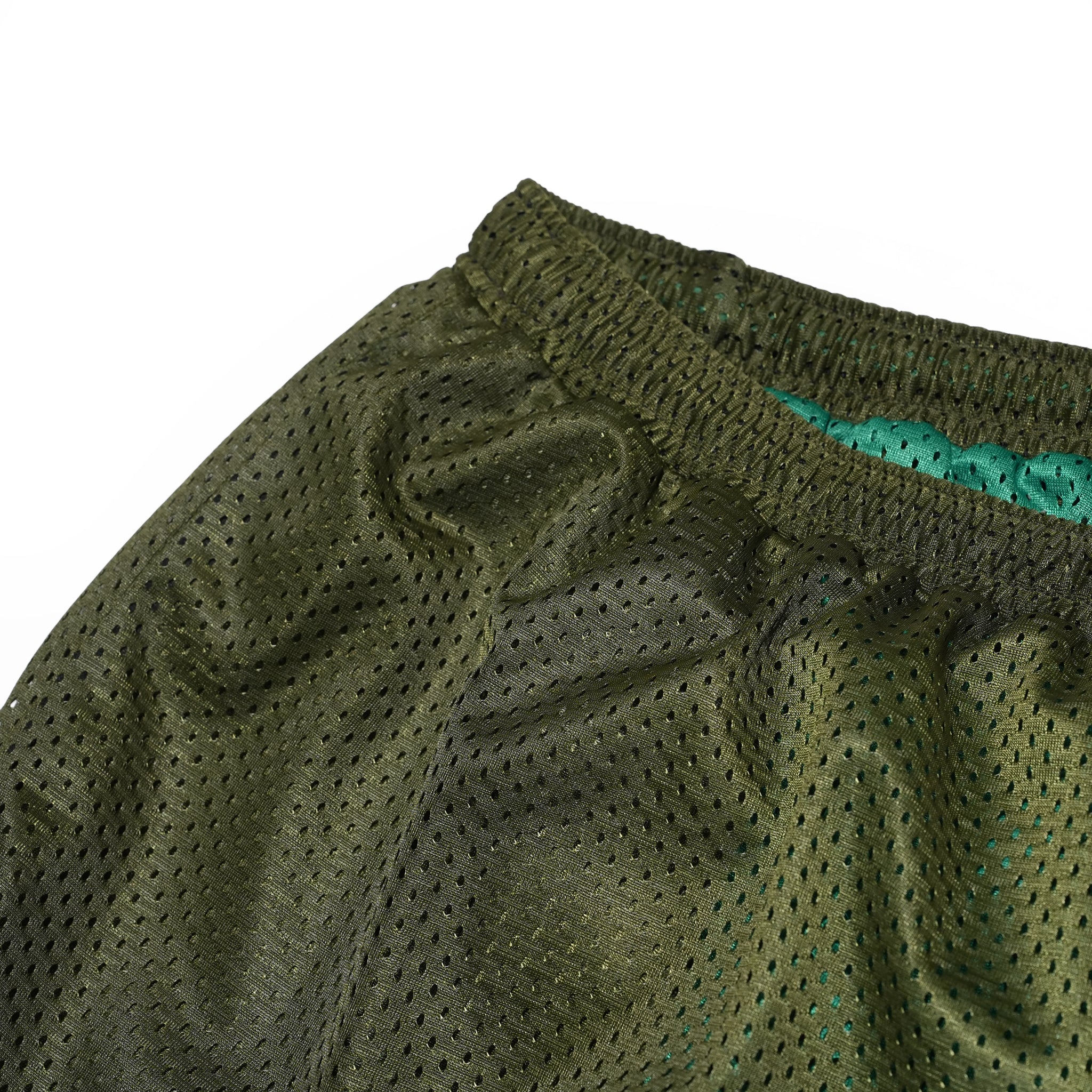 _230 リバーシブルメッシュショーツ – Green × Olive | UNTRACE