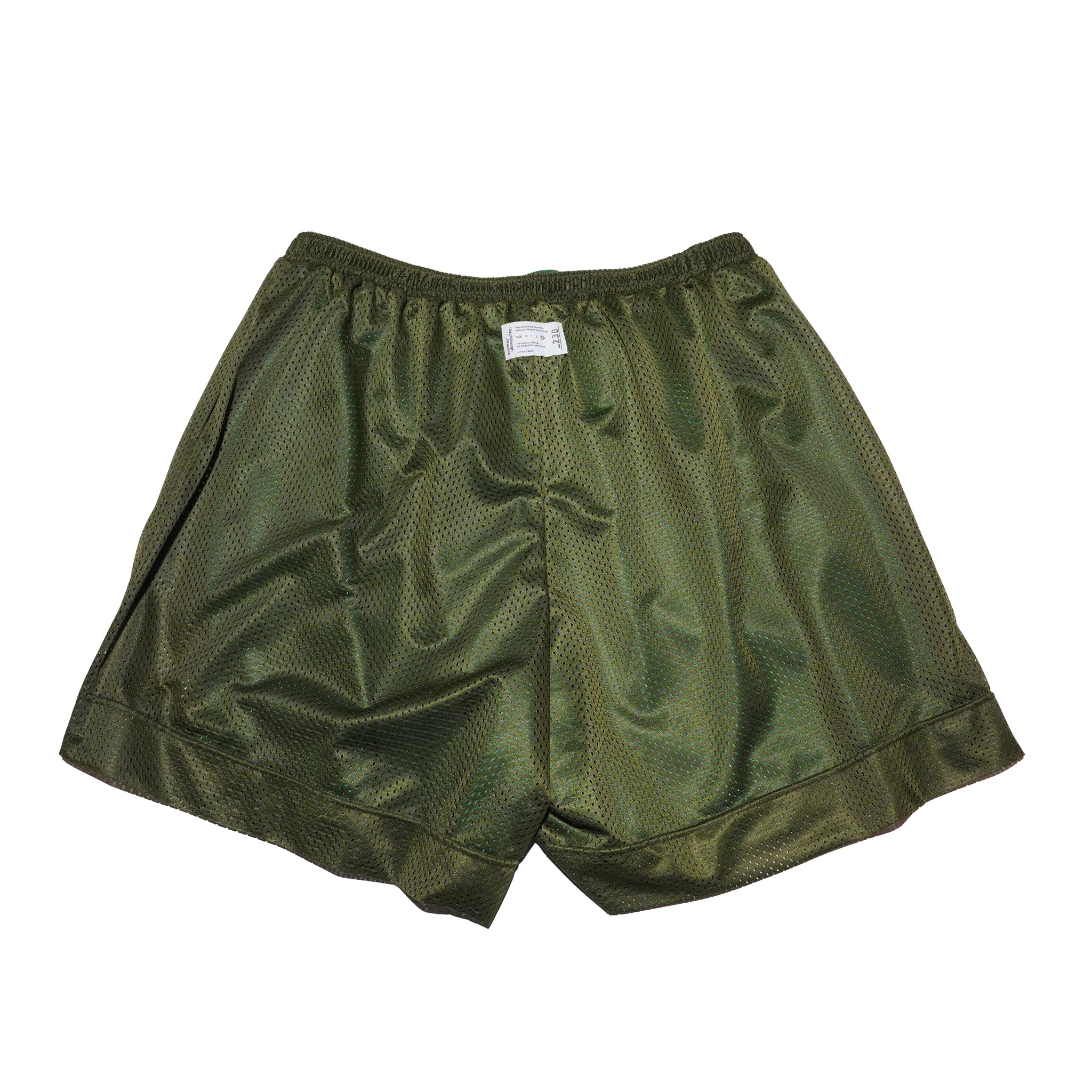 _230 リバーシブルメッシュショーツ – Green × Olive | UNTRACE