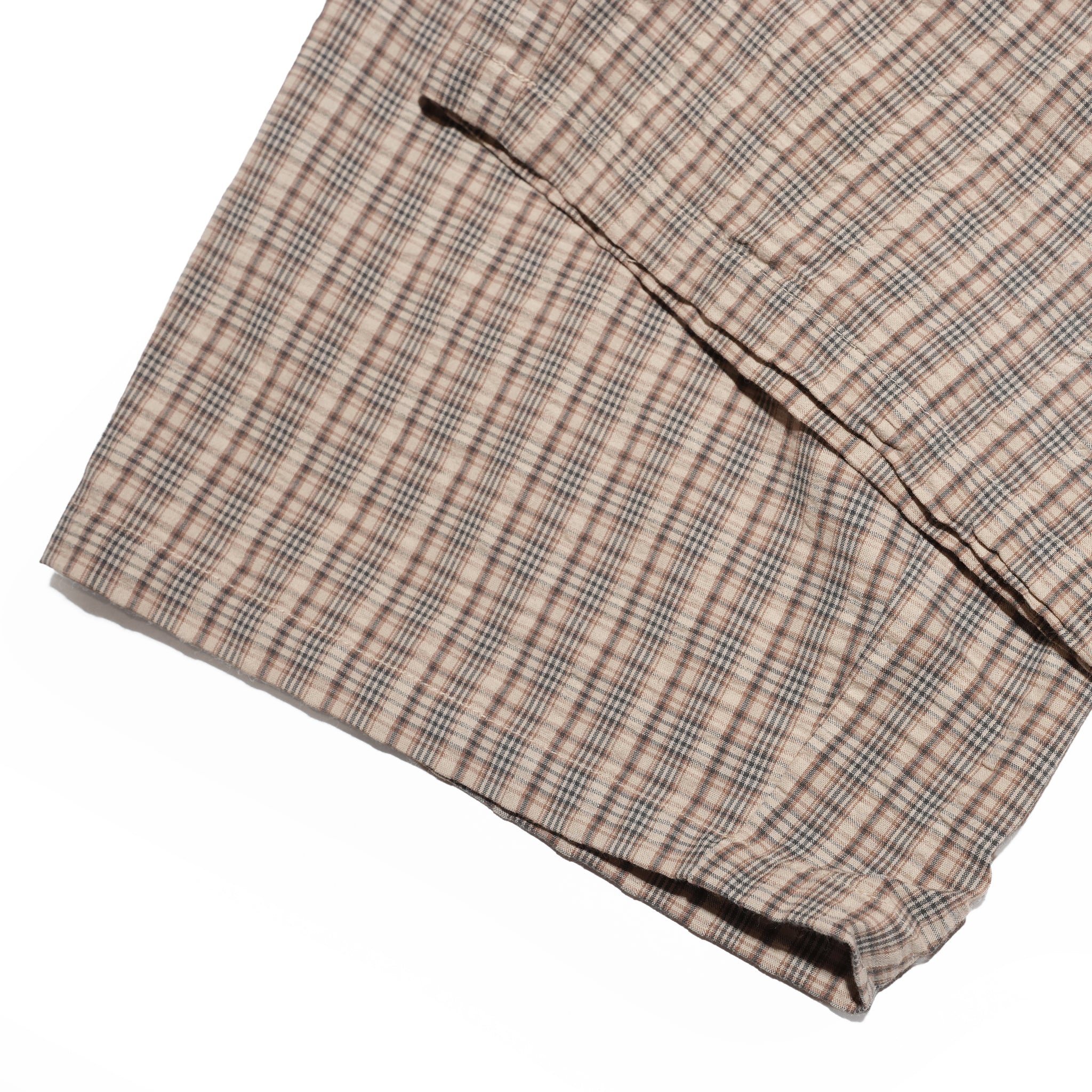 Checkered wide pants – Beige | MODEM DESIGN