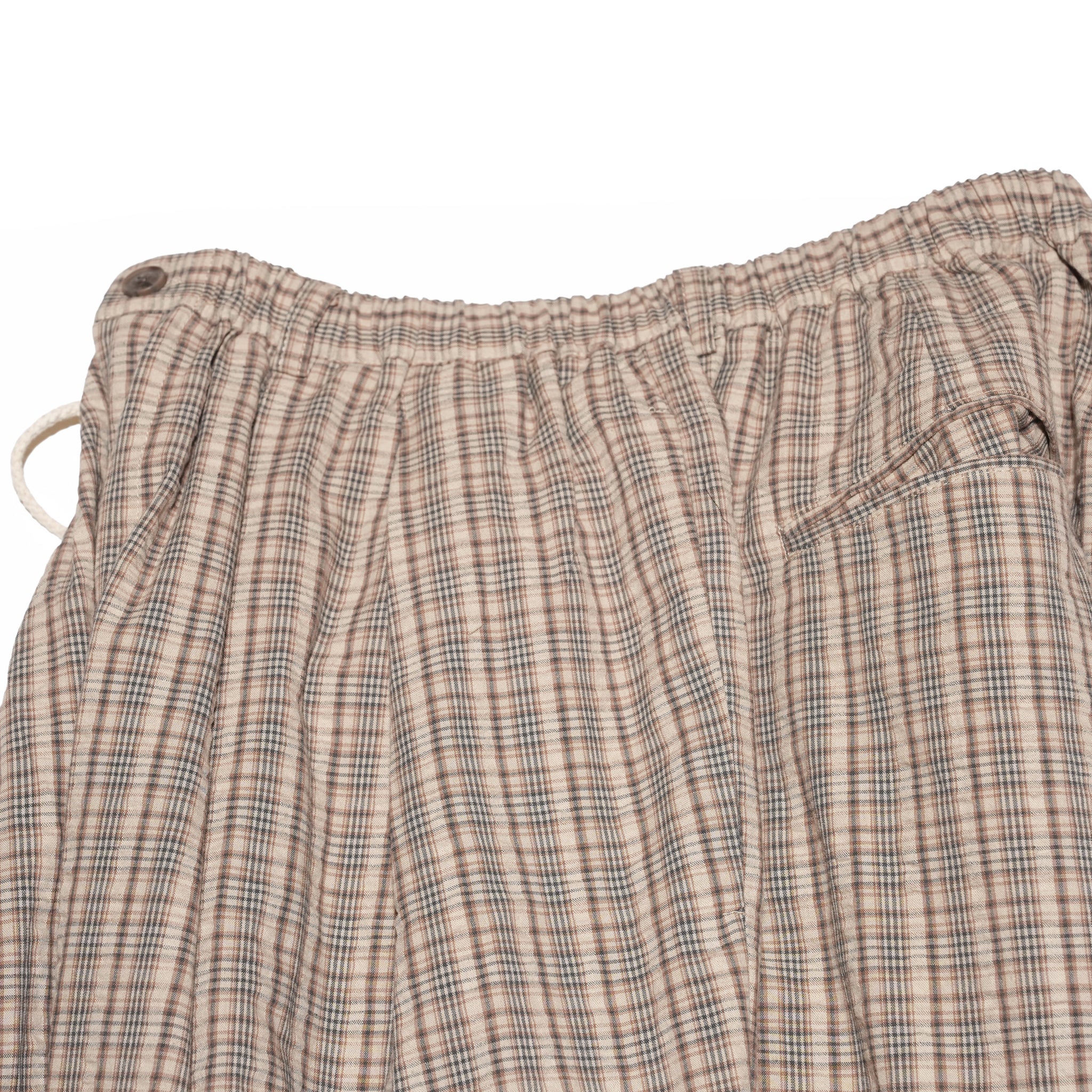 Checkered wide pants – Beige | MODEM DESIGN