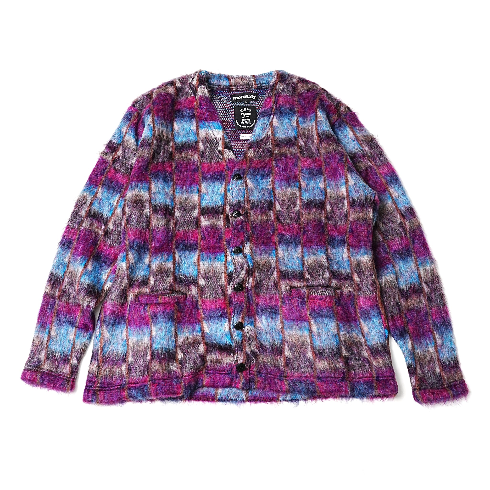 No:M32801-3 | Name:Shaggy V Cardi- gan Made in Japan By Minami Shoten | Color:Ji-Chan【MONITALY_モニタリー】