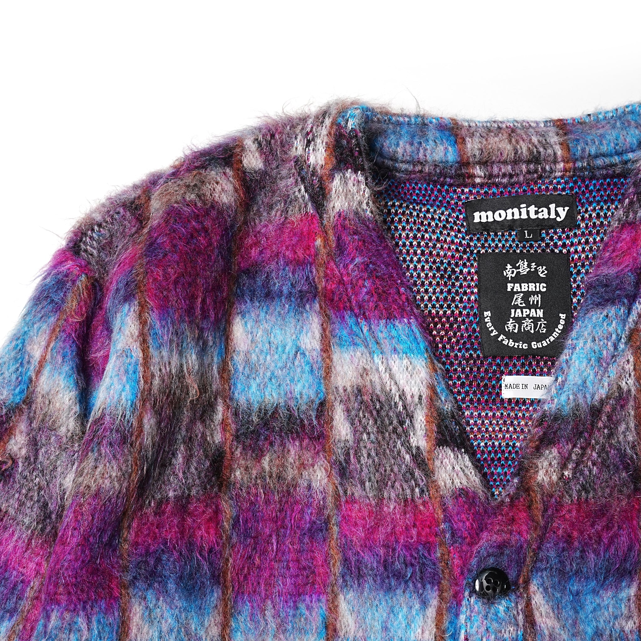 No:M32801-3 | Name:Shaggy V Cardi- gan Made in Japan By Minami Shoten | Color:Ji-Chan【MONITALY_モニタリー】