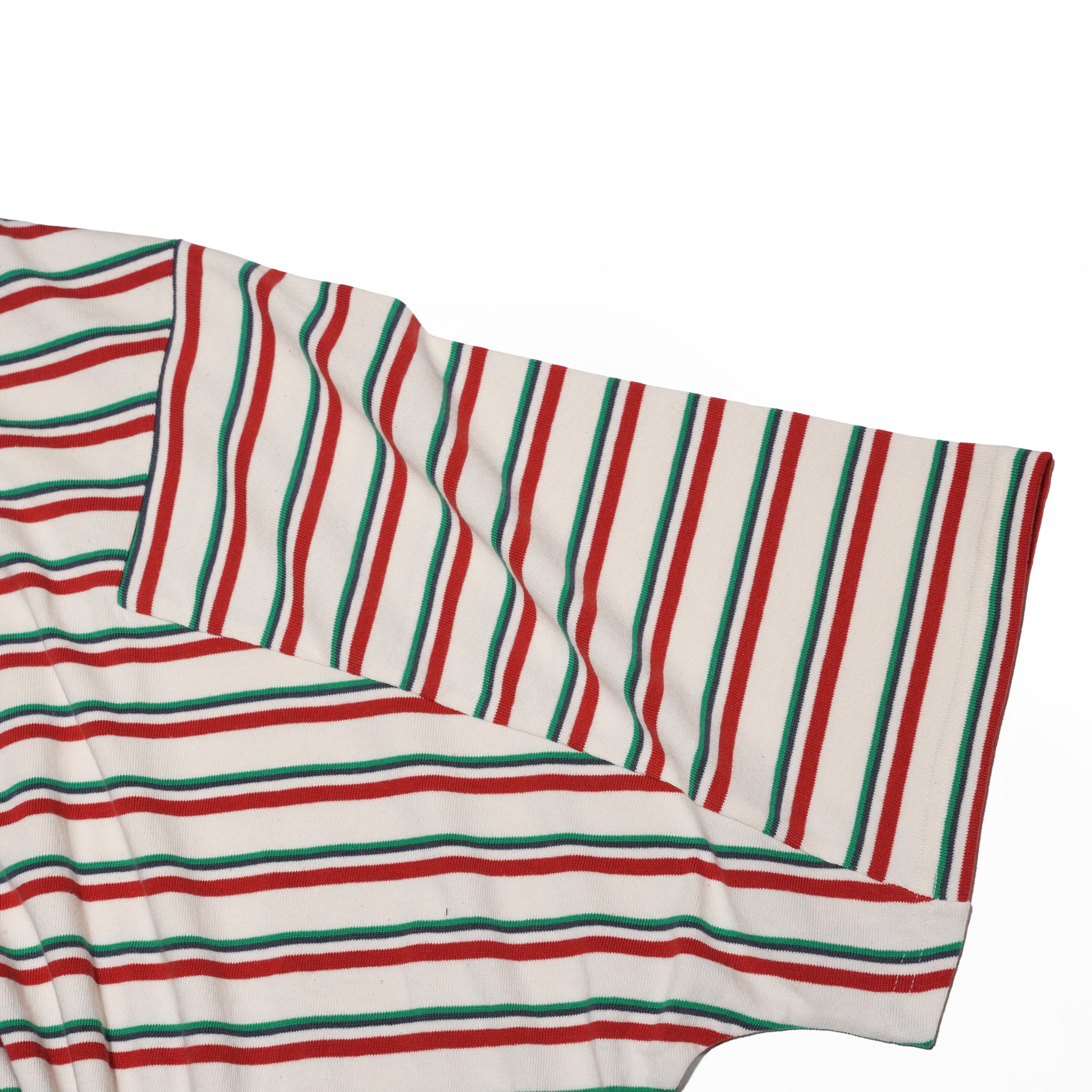 マルチボーダーパネルデイリーTシャツ|ホワイトムスク | AMBERGLEAM