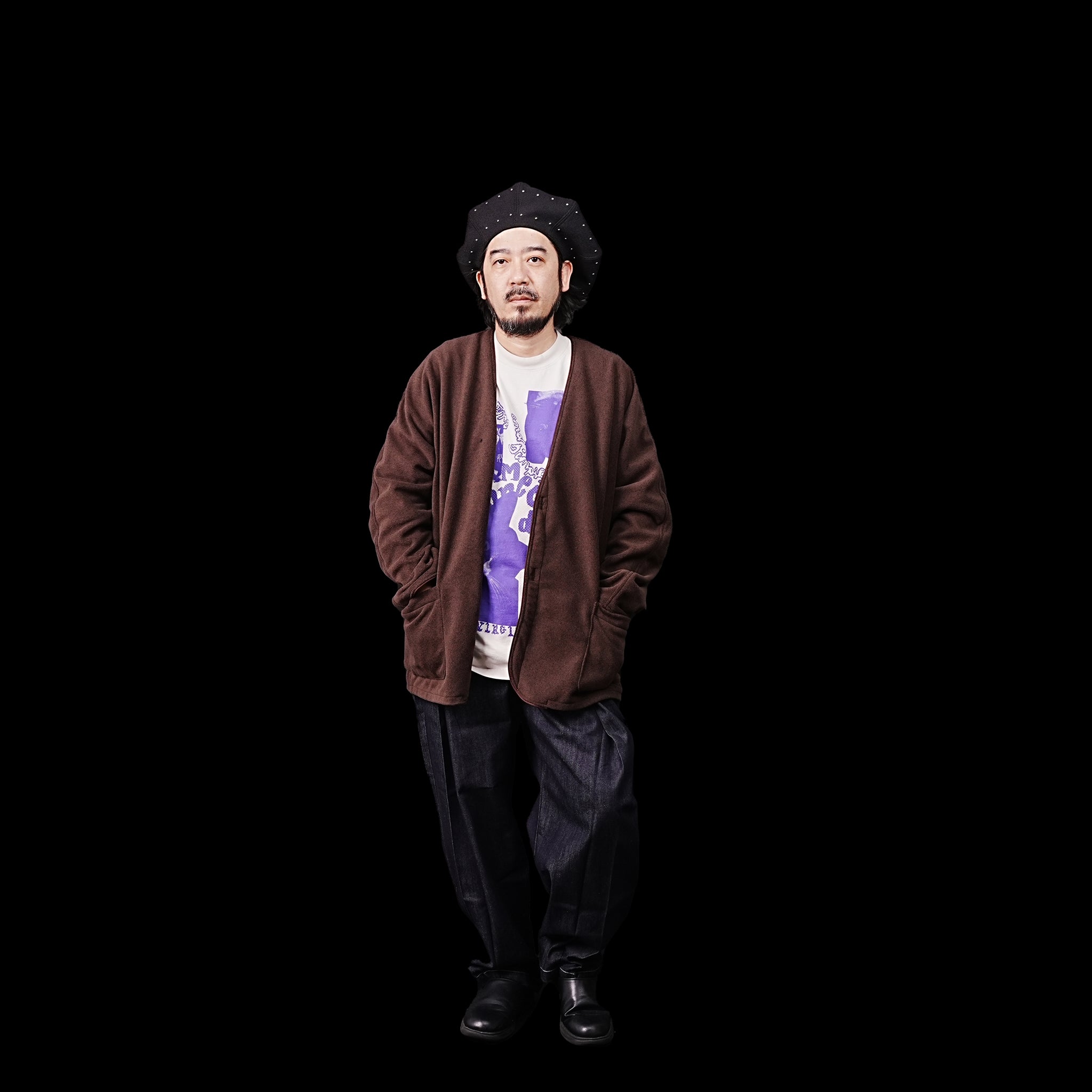 No:2023aw-SP-05 | Name:DOLMAN CARDIGAN-POLARTEC 202 SERIECS | Color:Brown【CATTA_カッタ】