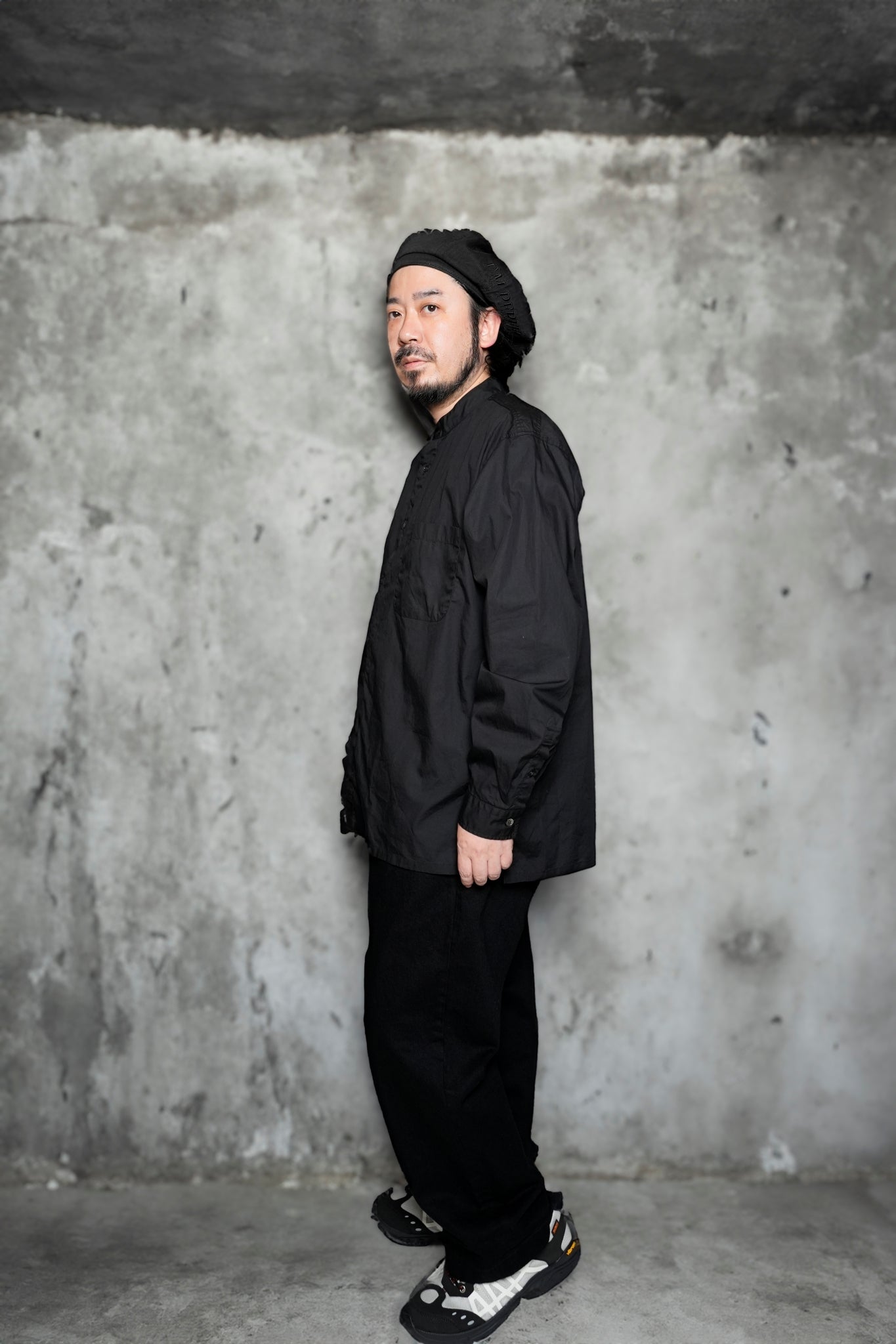 FPO-02_BLACK | FAKE PULLOVER SHIRT-BROAD | Color:Black【CATTA_カッタ】