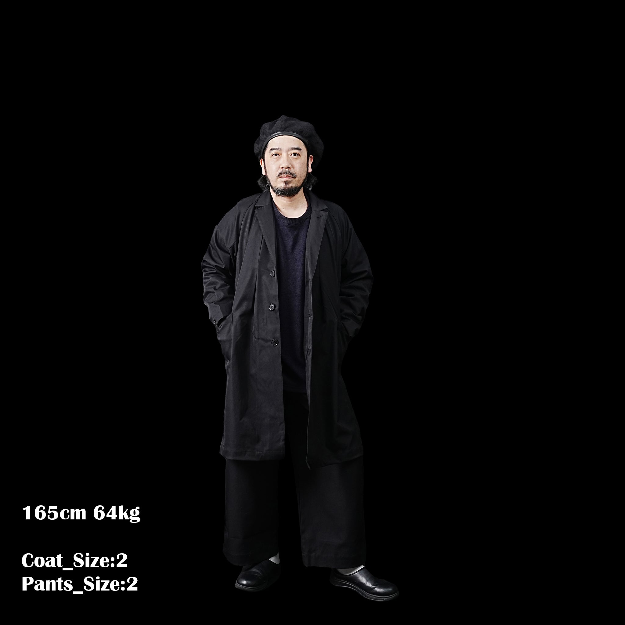 No:23235-7856WH | Name:Soutien collar coat | Color:Black(09)【Garance et Violette_ギャランスエトヴァイオレット】