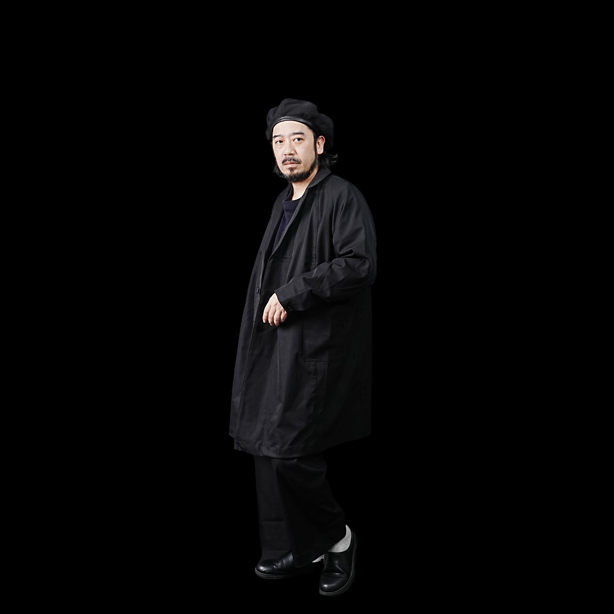 No:23235-7856WH | Name:Soutien collar coat | Color:Black(09)【Garance et Violette_ギャランスエトヴァイオレット】