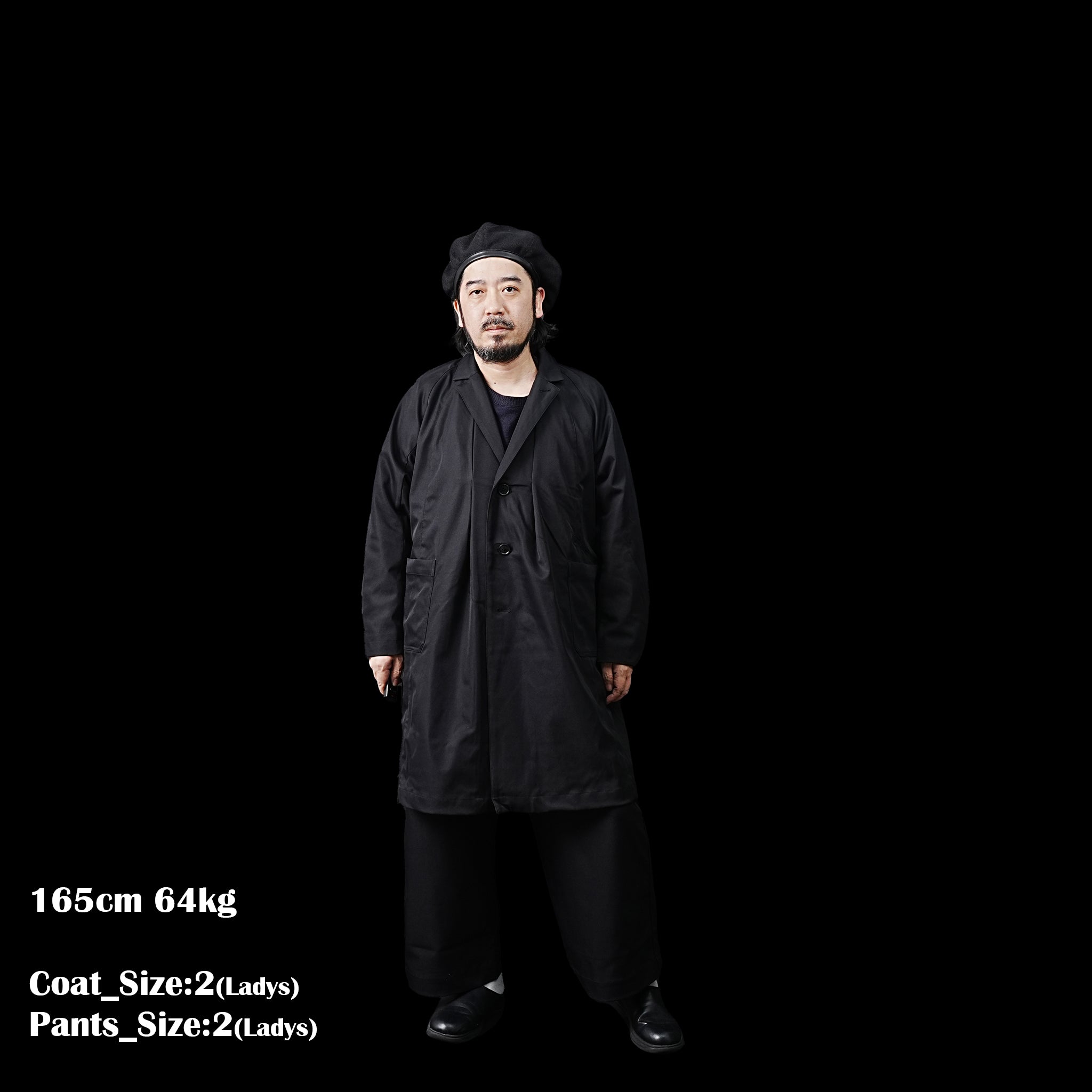 No:23235-7856WH | Name:Soutien collar coat | Color:Black(09)【Garance et Violette_ギャランスエトヴァイオレット】