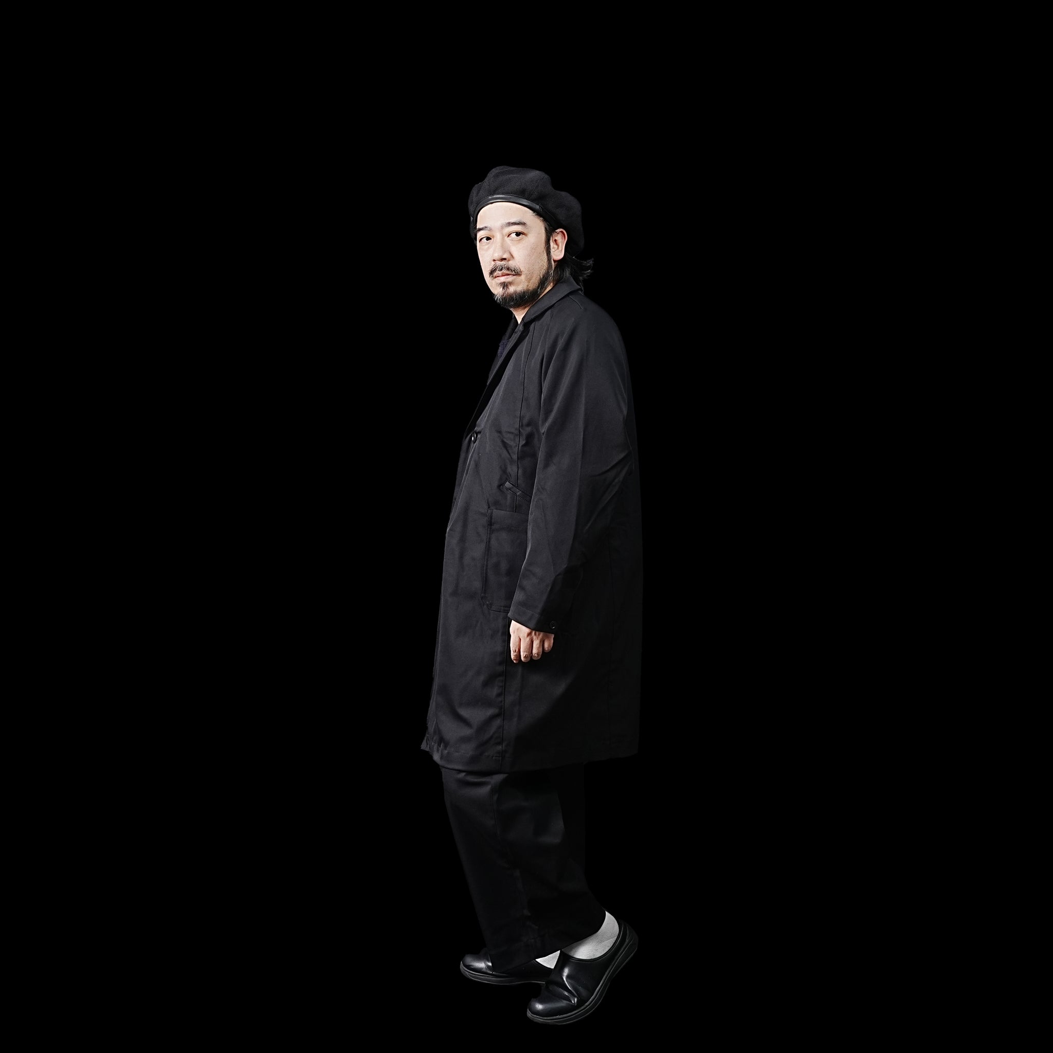 No:23235-7856WH | Name:Soutien collar coat | Color:Black(09)【Garance et Violette_ギャランスエトヴァイオレット】