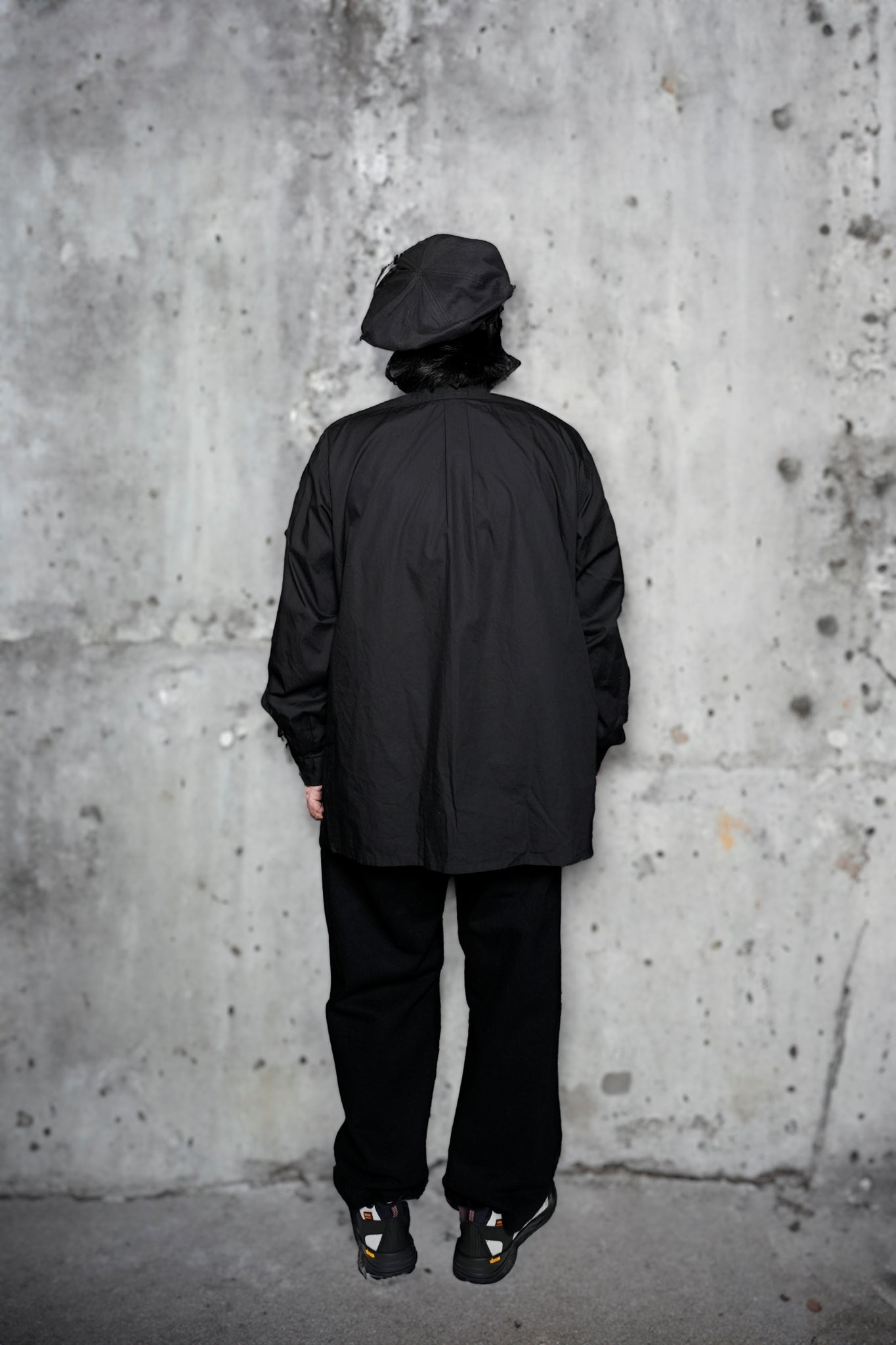 FPO-02_BLACK | FAKE PULLOVER SHIRT-BROAD | Color:Black【CATTA_カッタ】