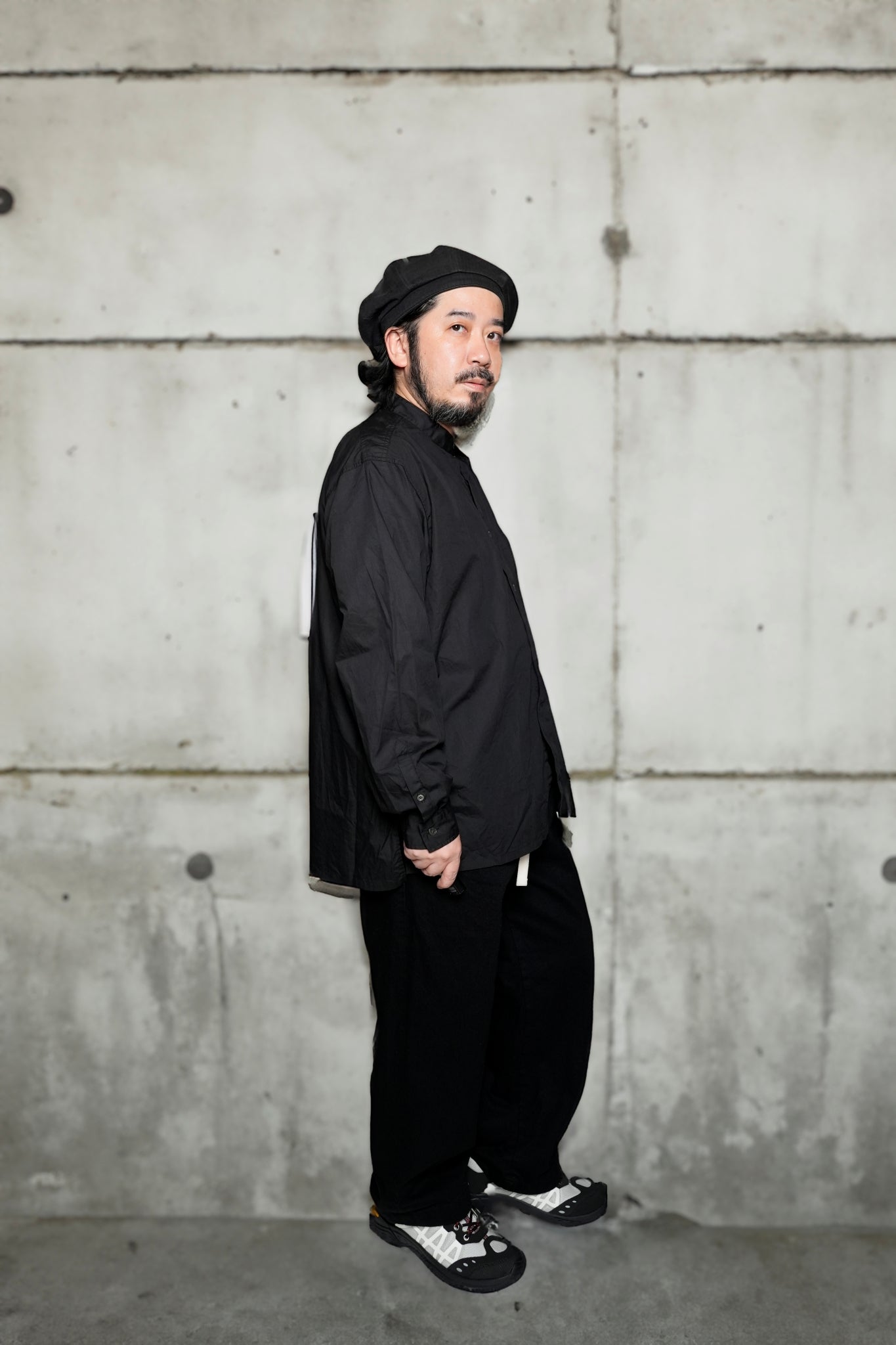 FPO-02_BLACK | FAKE PULLOVER SHIRT-BROAD | Color:Black【CATTA_カッタ】