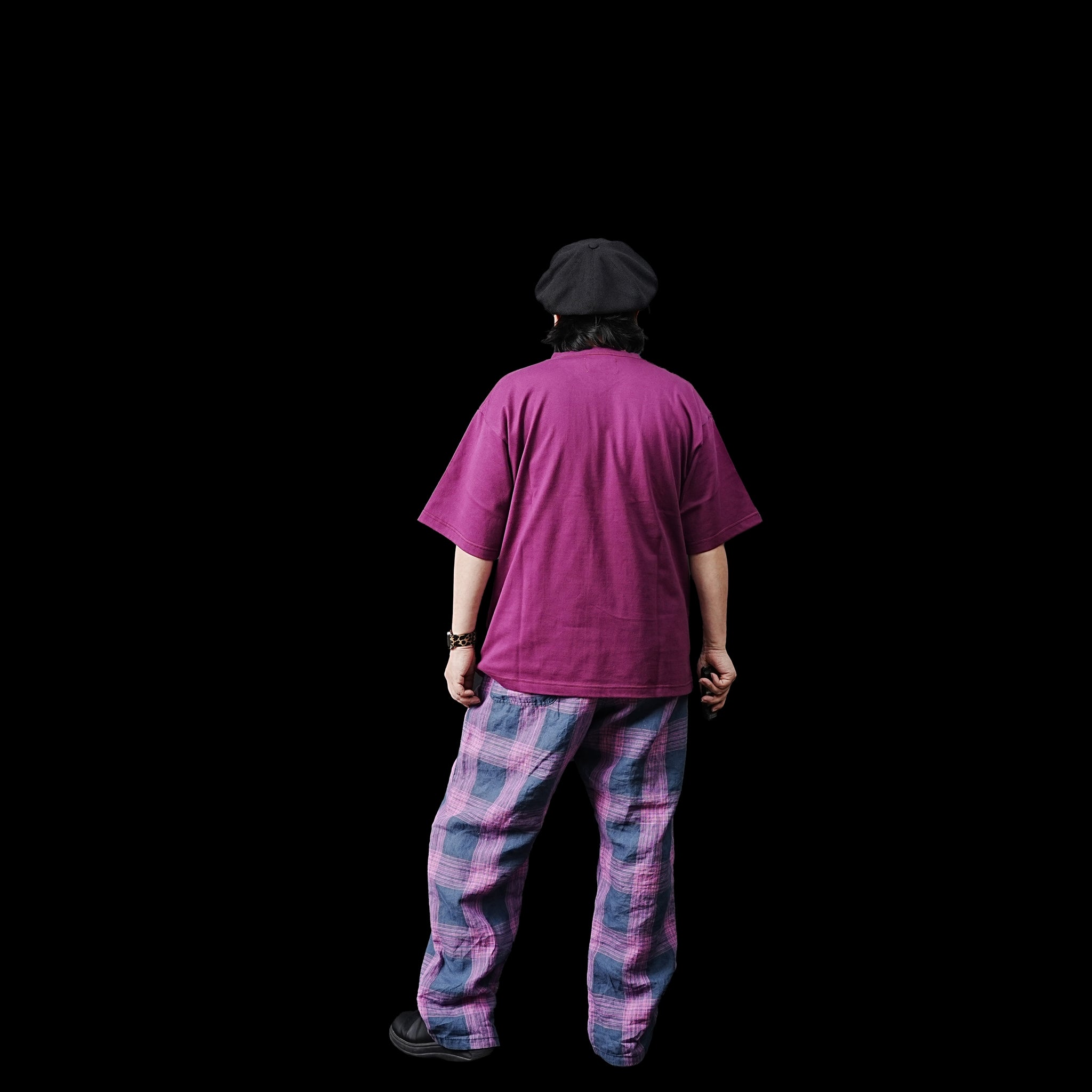 VOO-1172 | BIG CHECK EZ SLACKS | Color:Sax/Navy【VOO_ヴォー】