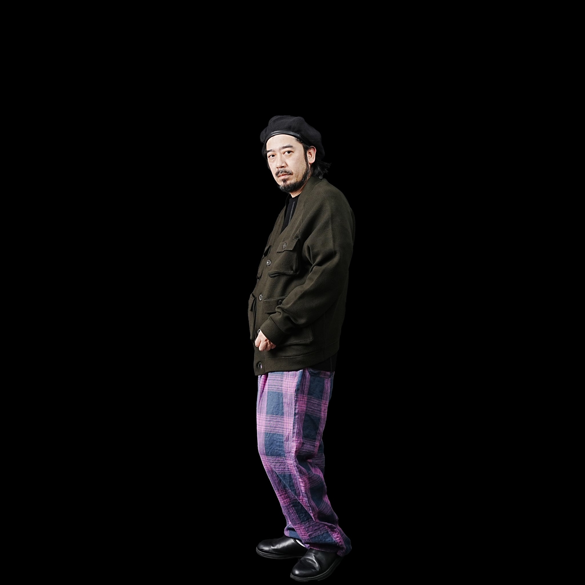 No:VOO-1170 | Name:AMV CARDIGAN | Color:Sand/Sax/Black【VOO_ヴォー】【入荷予定アイテム・入荷連絡可能】