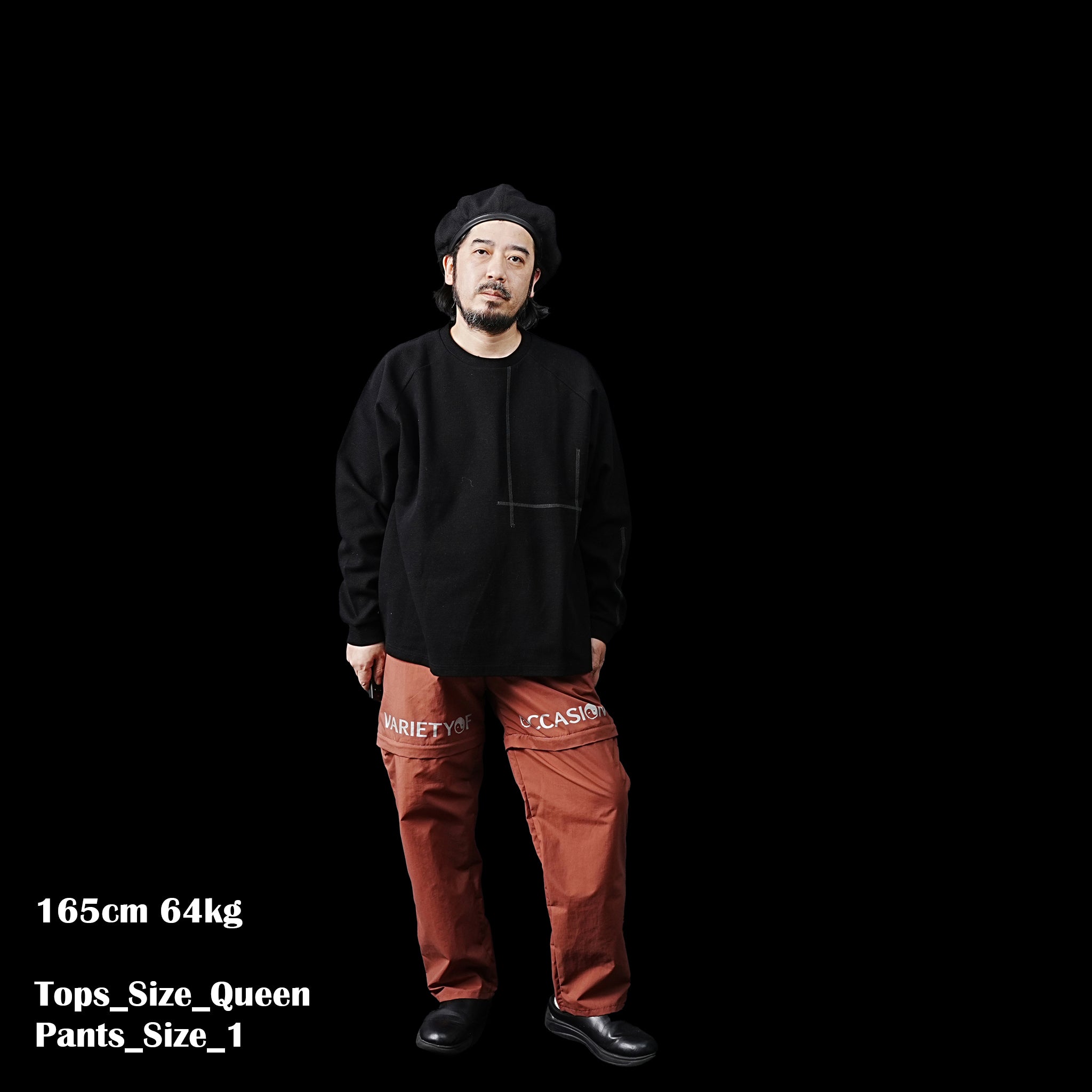 VOO-1179 | 2WAY NYLON EZ | Color:Salmon/Black【VOO_ヴォー】