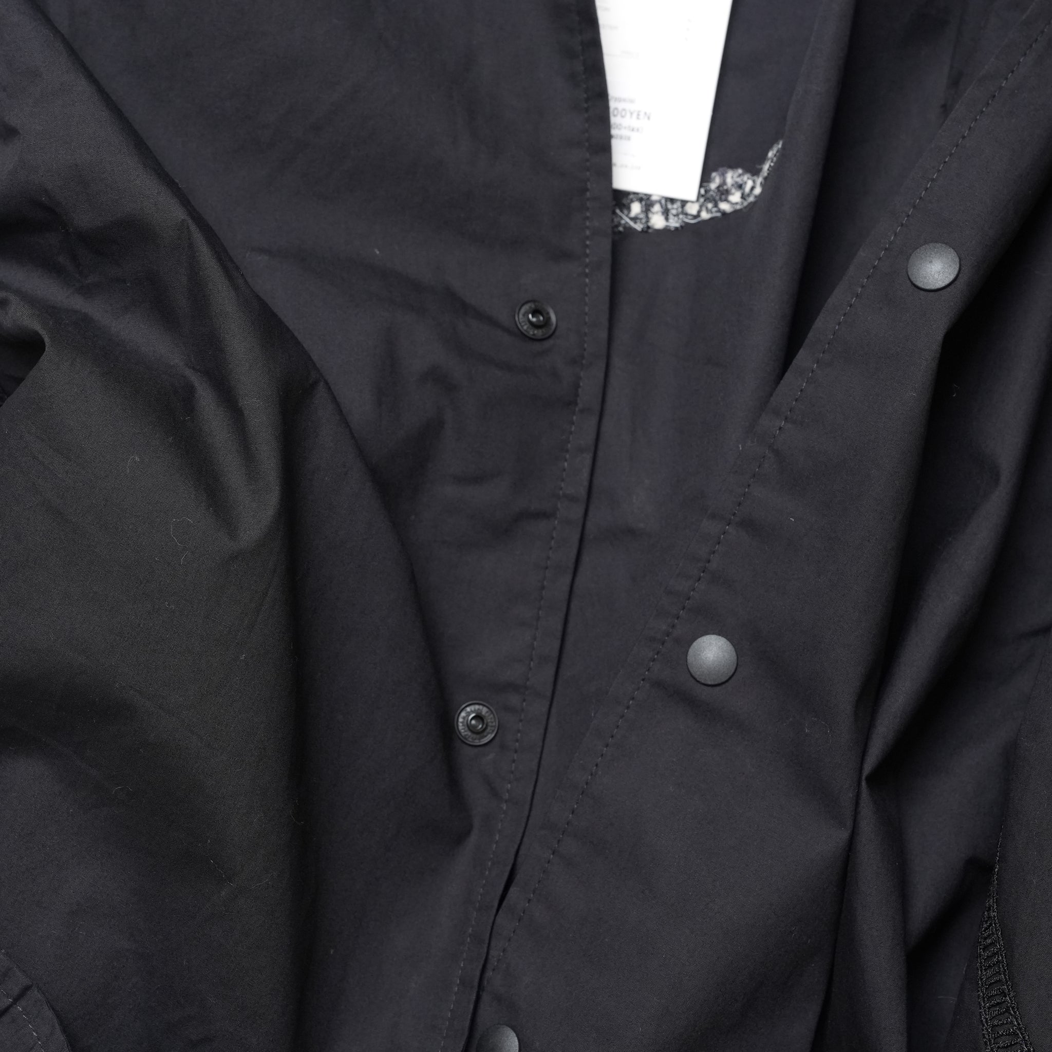(A)crypsis® Classic Reconstructed — Evolved Oversized Shirt | Camouflage-Print Studded Shirt - Black | (A)CRYPSIS®