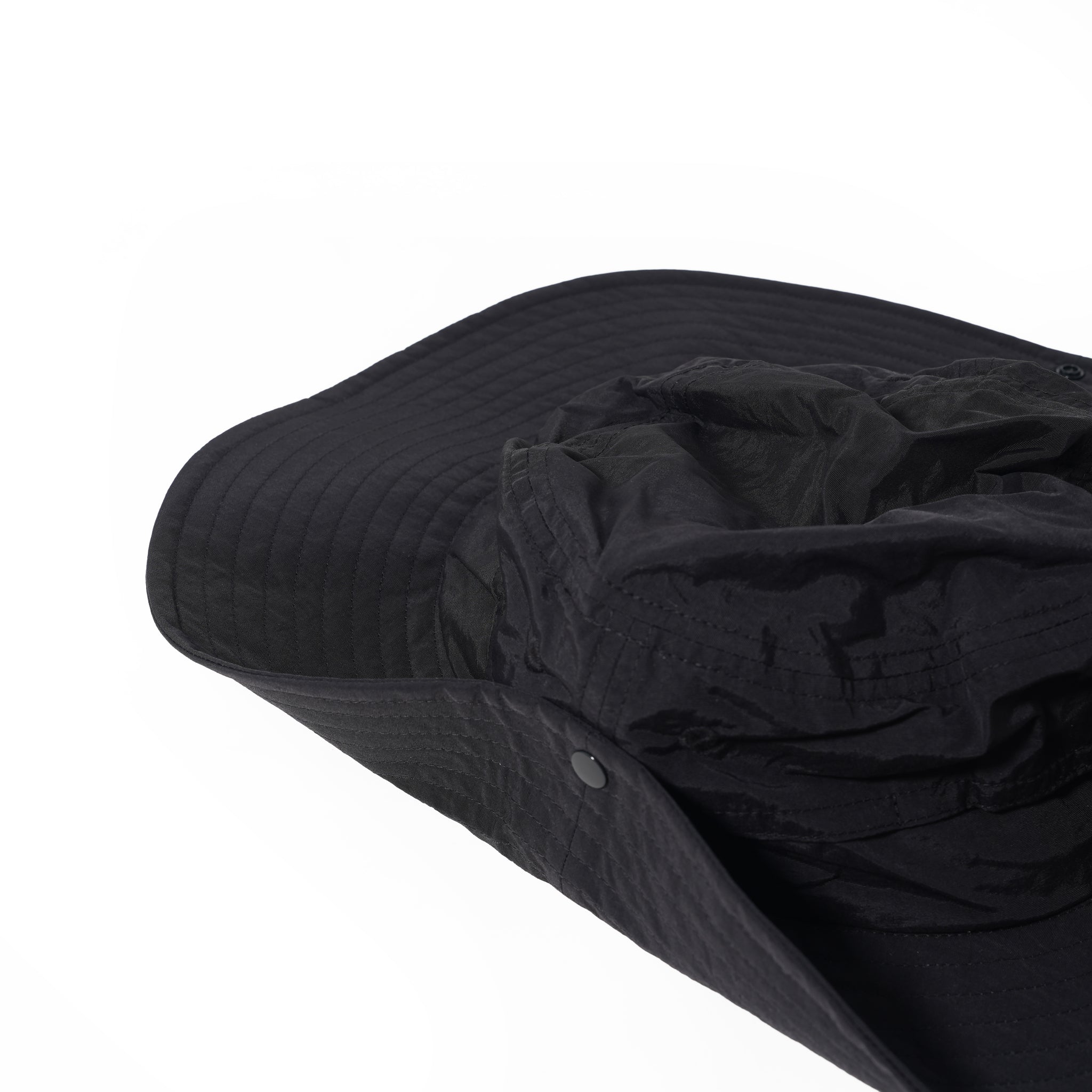 PL WIDE BRIM DRAW CORD SAFARI HAT BLACK | POLER