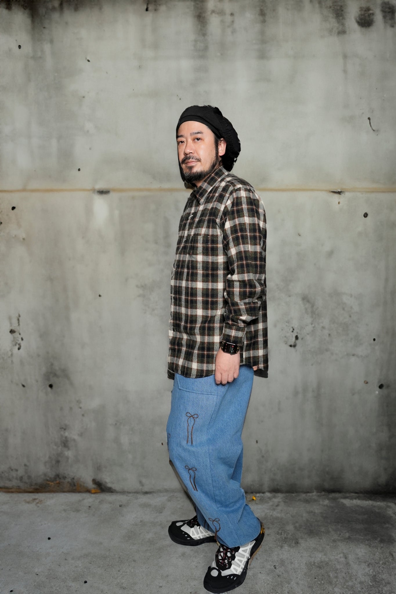 REGULAR COLLAR SHIRT-FLANNEL CHECK – Olive | CATTA SHIRTS