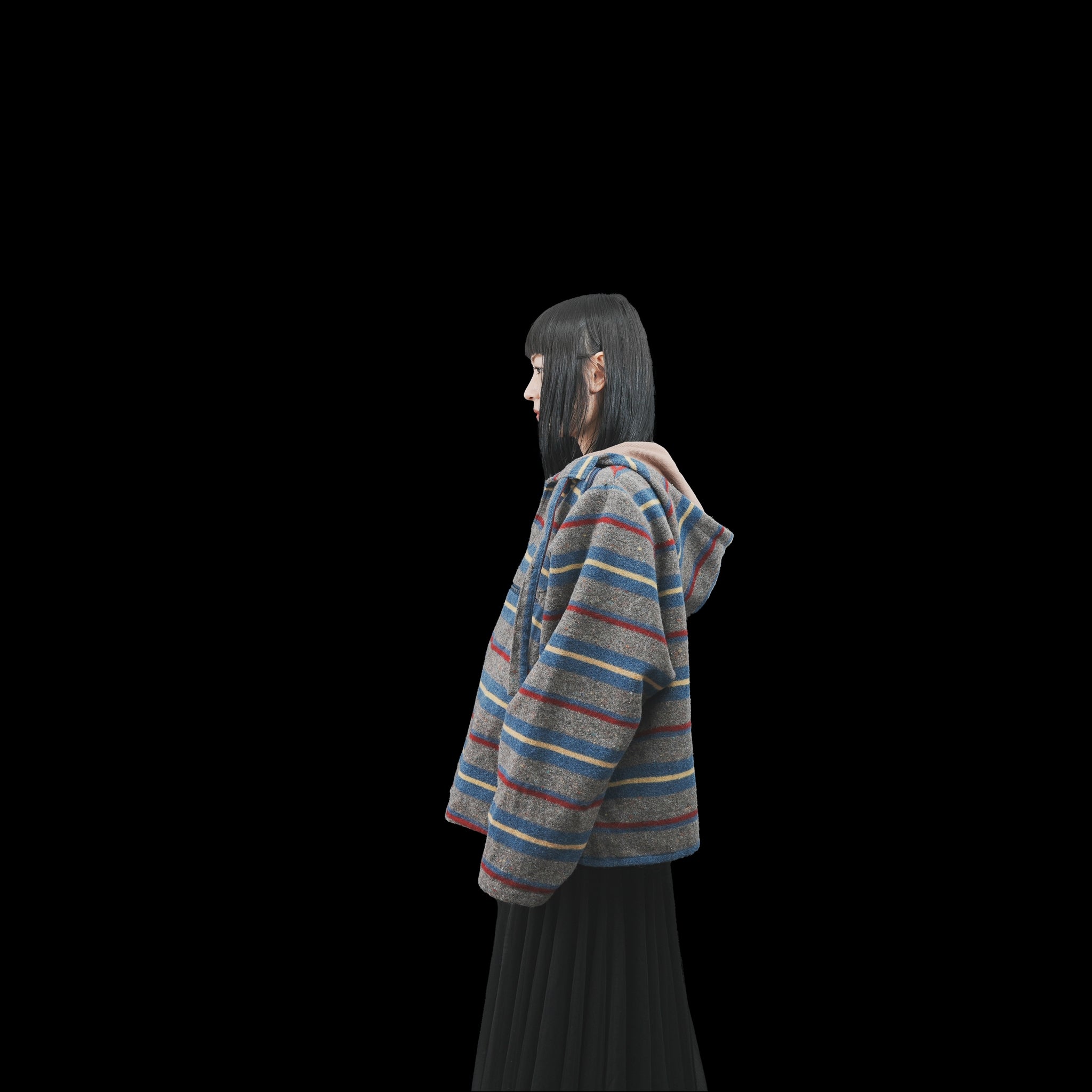 No:OinT-PO01_d | Name:PEACE mexican hoodie | Color:STLIPE【OinT_オーインティー】