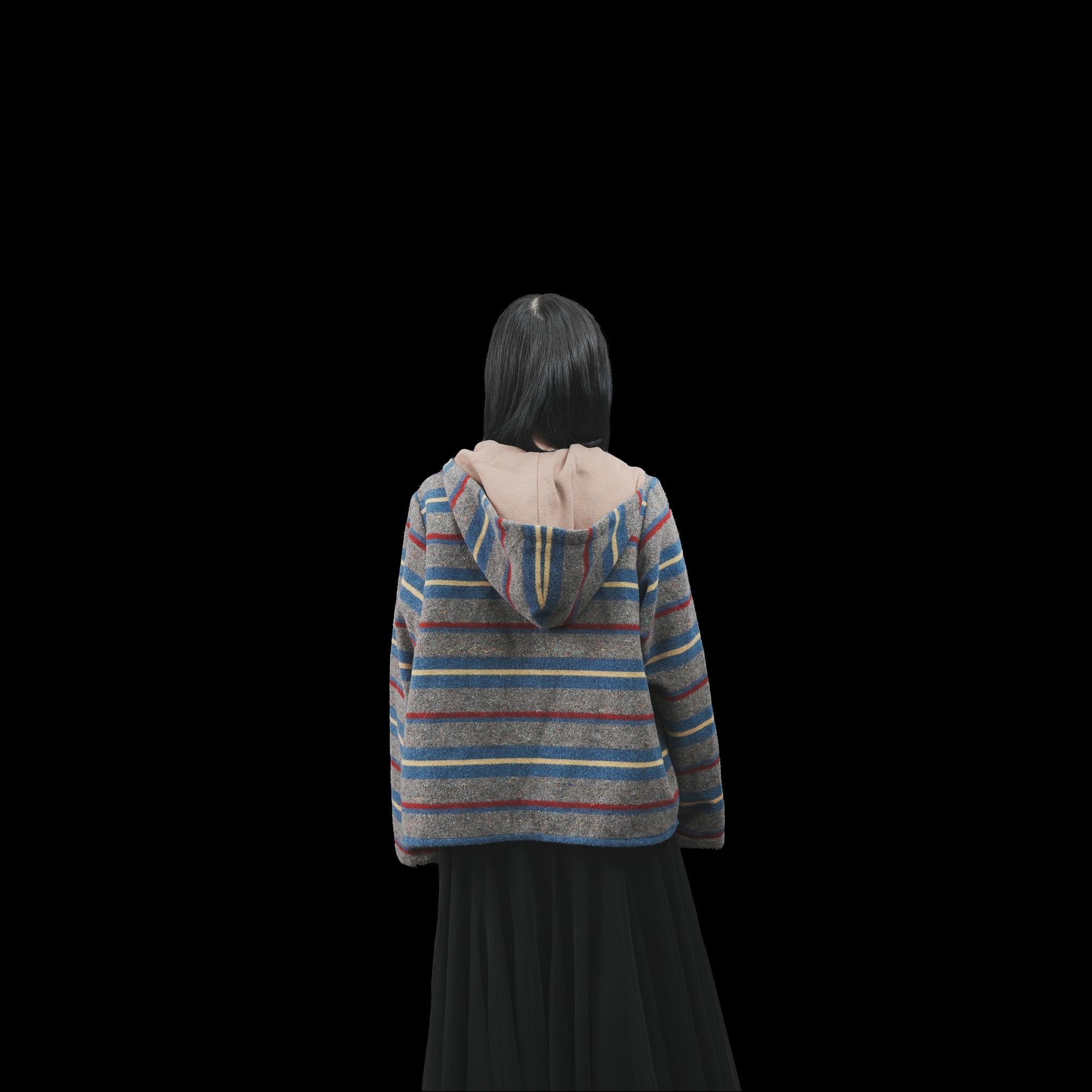 No:OinT-PO01_d | Name:PEACE mexican hoodie | Color:STLIPE【OinT_オーインティー】