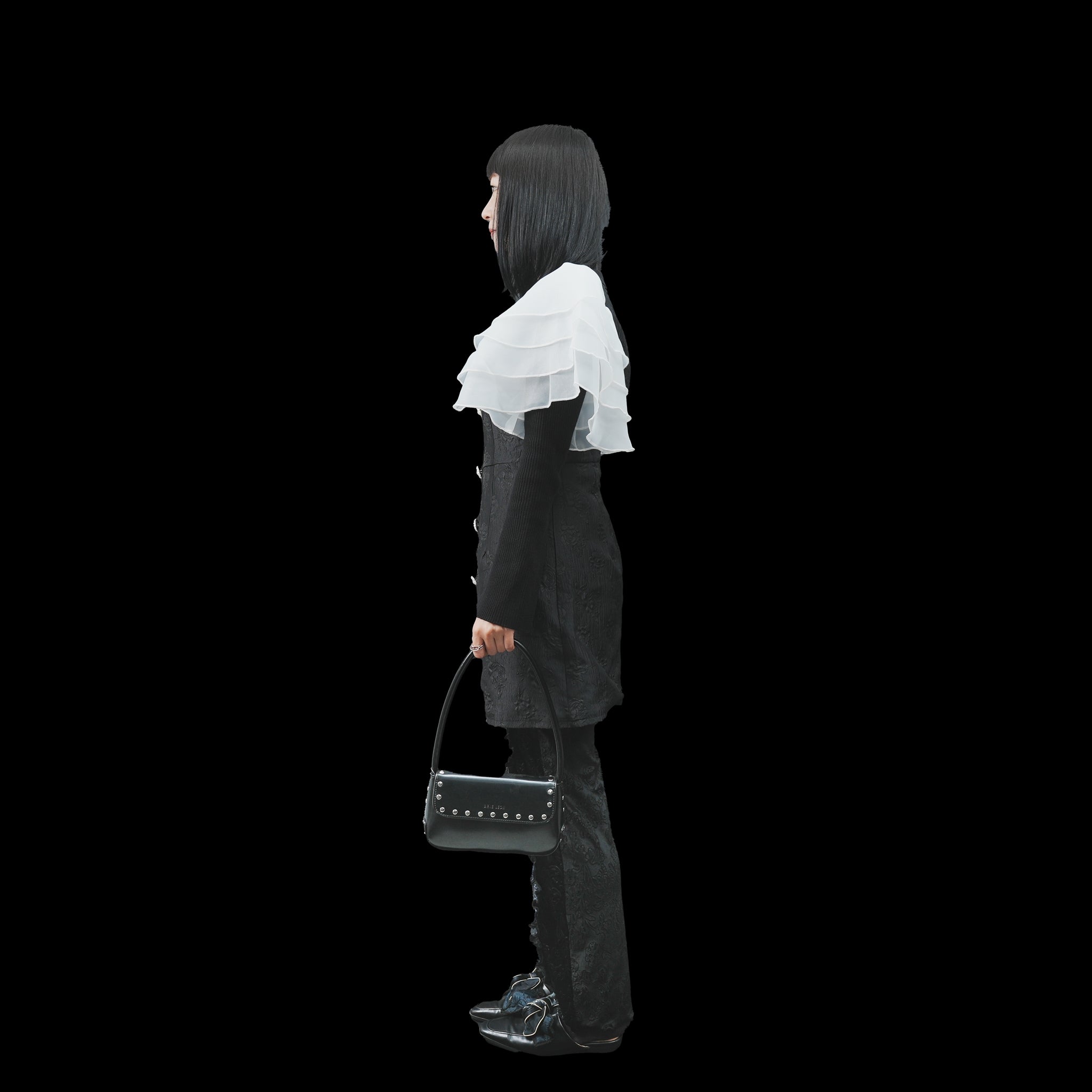 No:28SJ02DR1905BLK | Name:Dahlia Jacquard Mini Dress | Color:Black【SISTER JANE_シスタージェーン】【archive】
